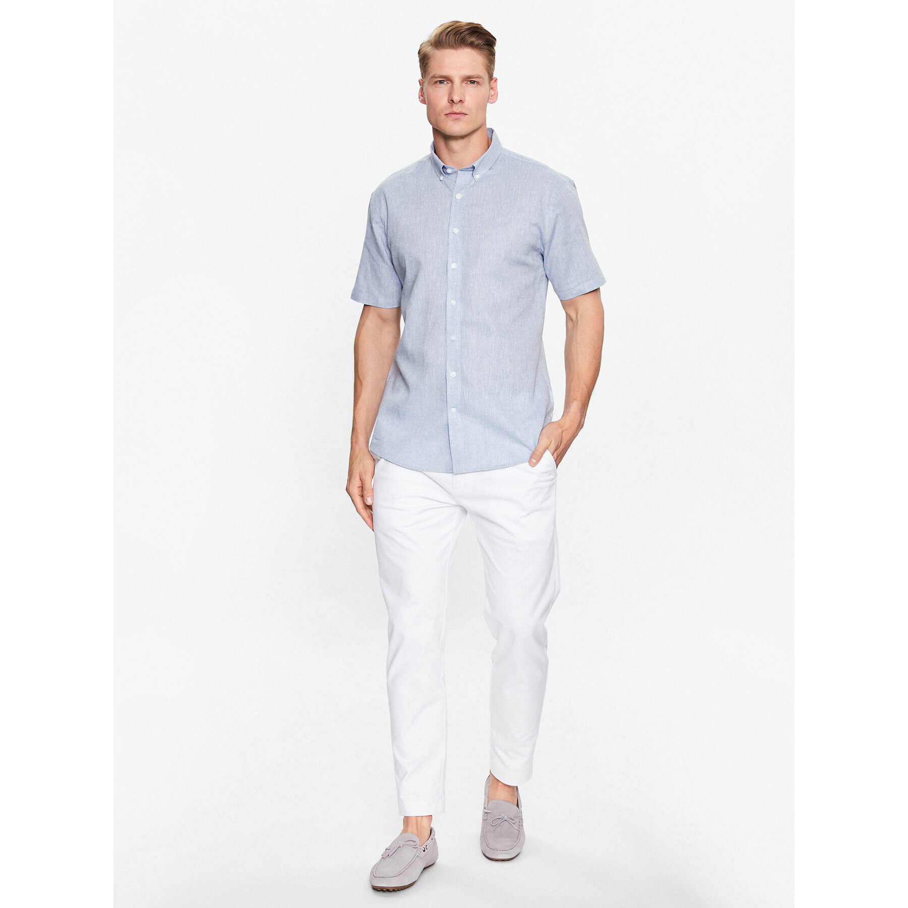 Lindbergh Cămașă 30-203345A Albastru Slim Fit - Pled.ro