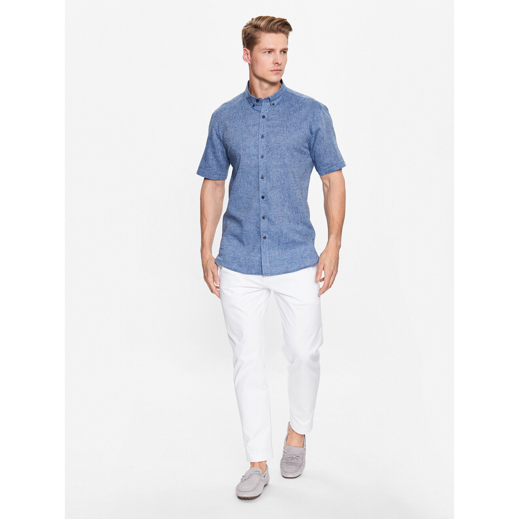 Lindbergh Cămașă 30-203345A Albastru Slim Fit - Pled.ro