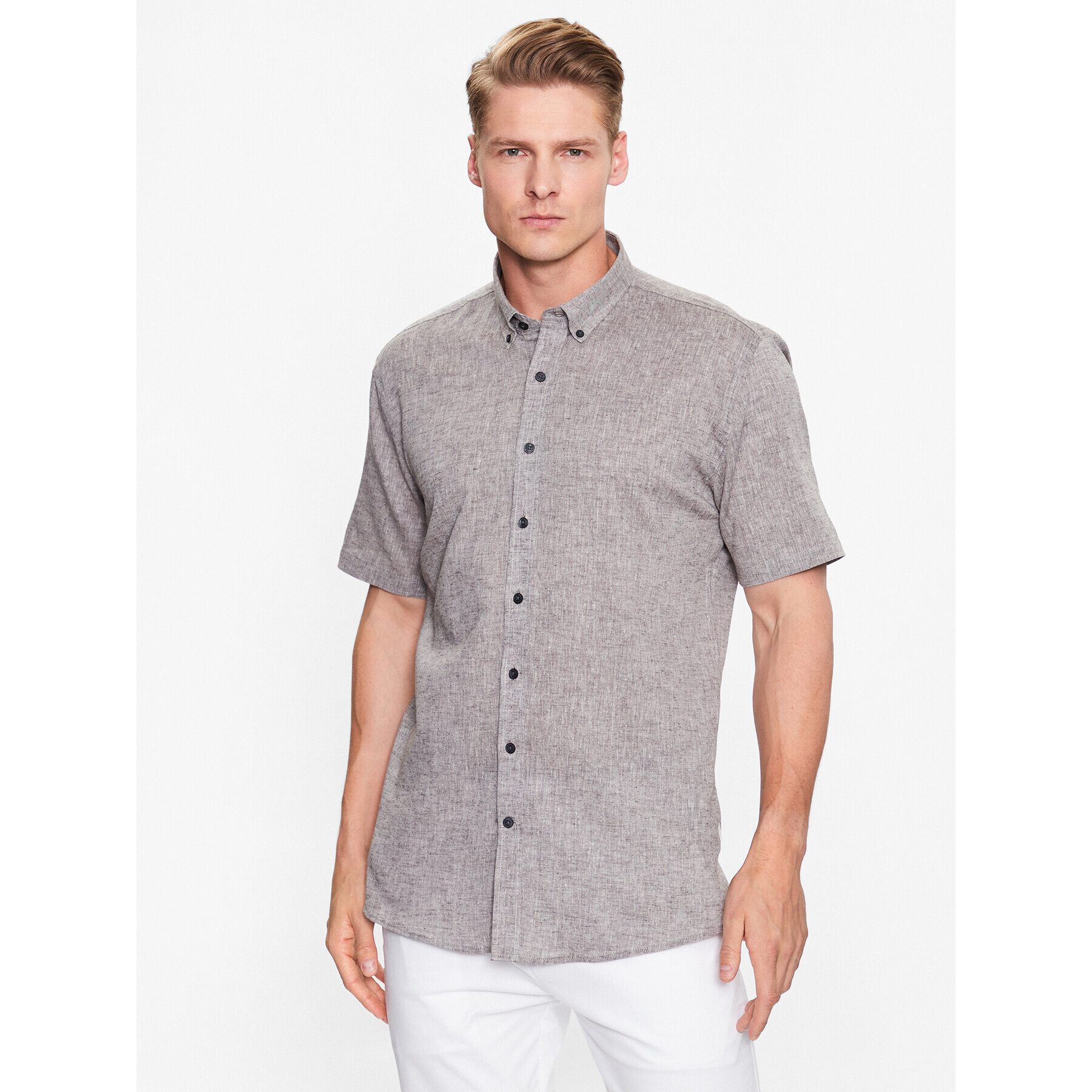 Lindbergh Cămașă 30-203345A Bej Slim Fit - Pled.ro