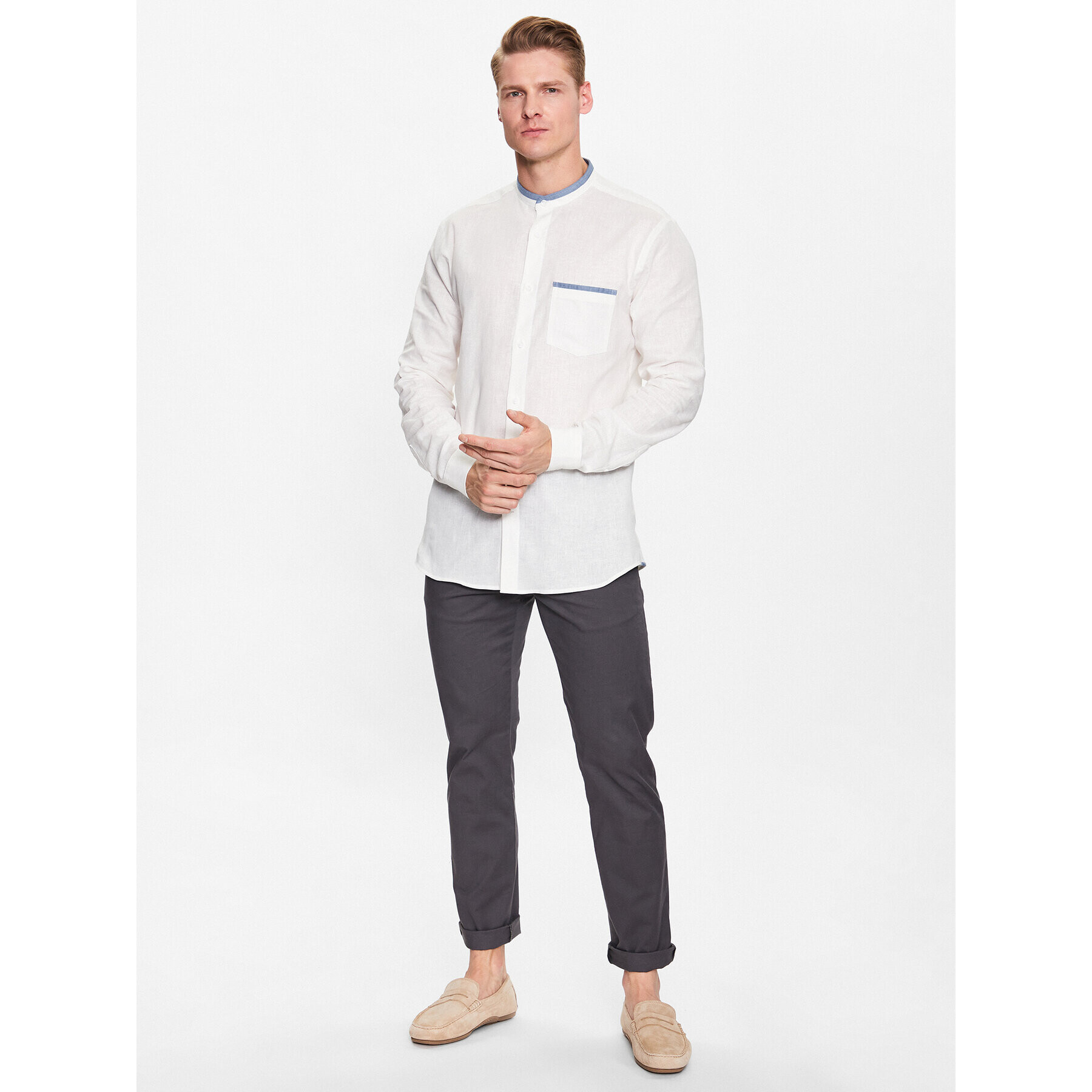 Lindbergh Cămașă 30-203416 Alb Slim Fit - Pled.ro