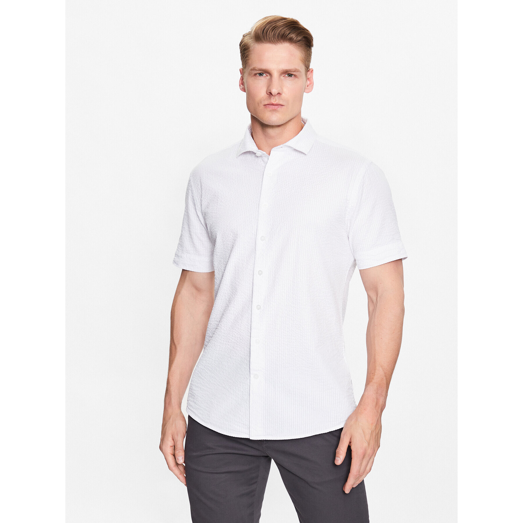 Lindbergh Cămașă 30-203431 Alb Slim Fit - Pled.ro