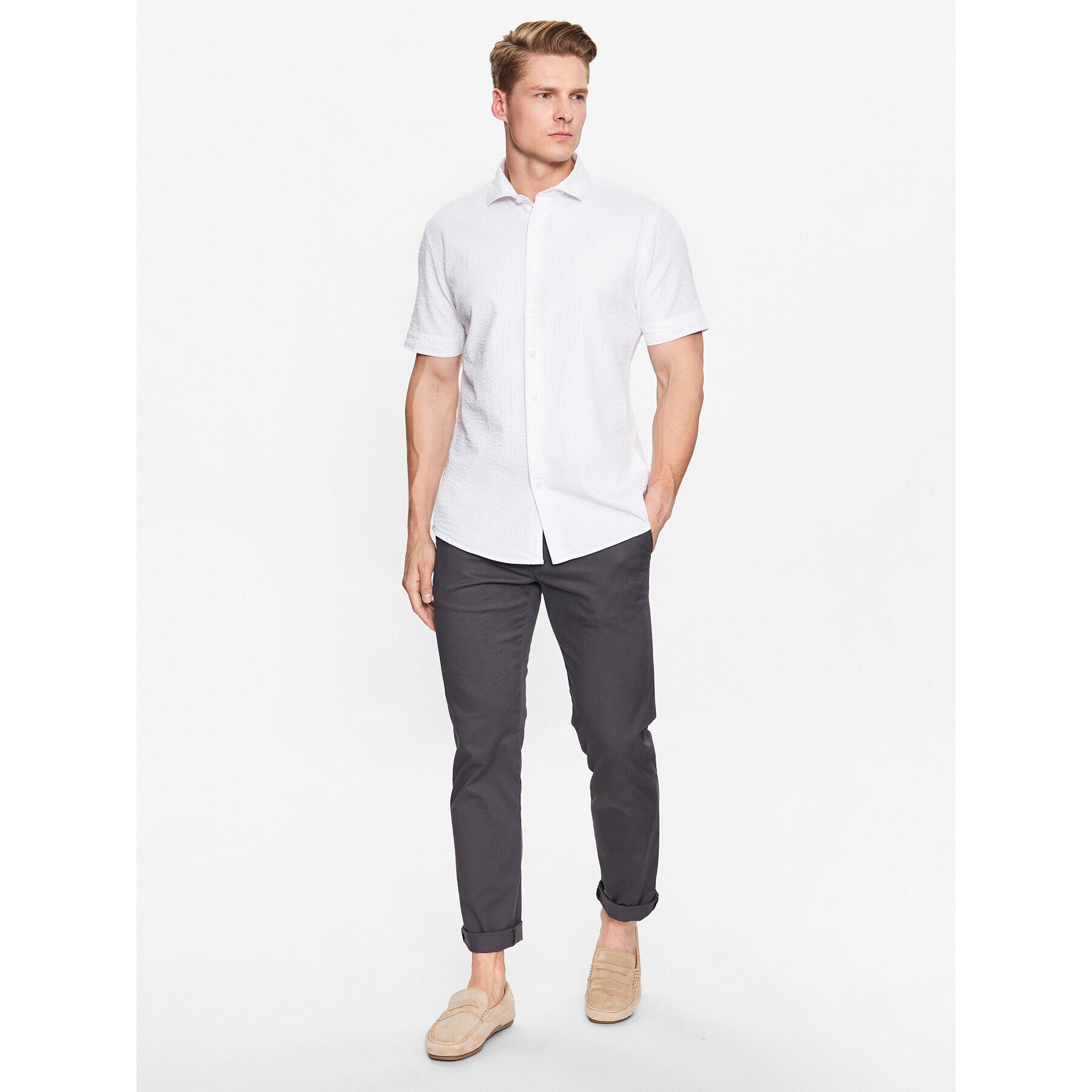 Lindbergh Cămașă 30-203431 Alb Slim Fit - Pled.ro