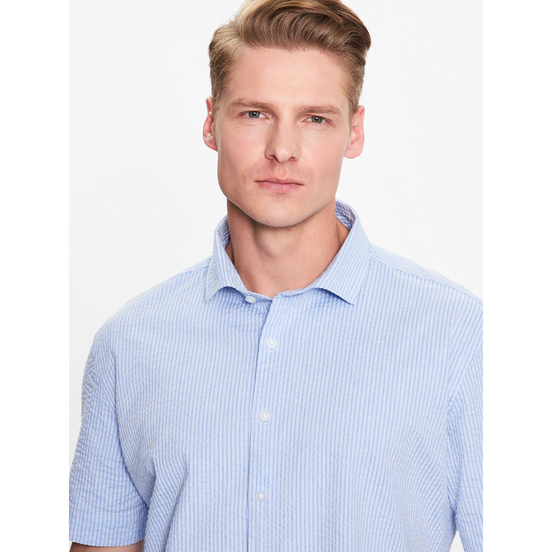 Lindbergh Cămașă 30-203431 Albastru Slim Fit - Pled.ro