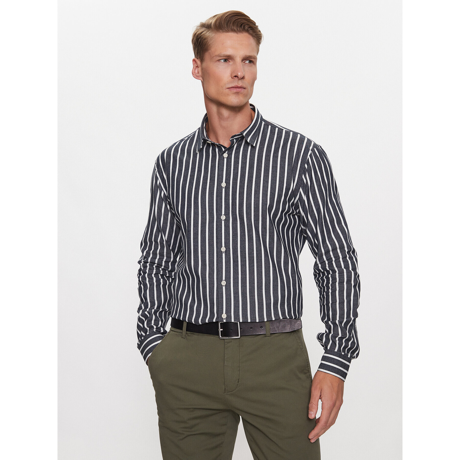 Lindbergh Cămașă 30-203484 Bleumarin Slim Fit - Pled.ro