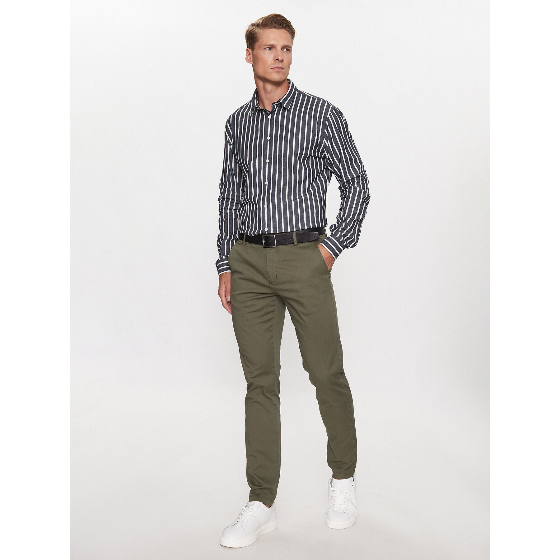 Lindbergh Cămașă 30-203484 Bleumarin Slim Fit - Pled.ro