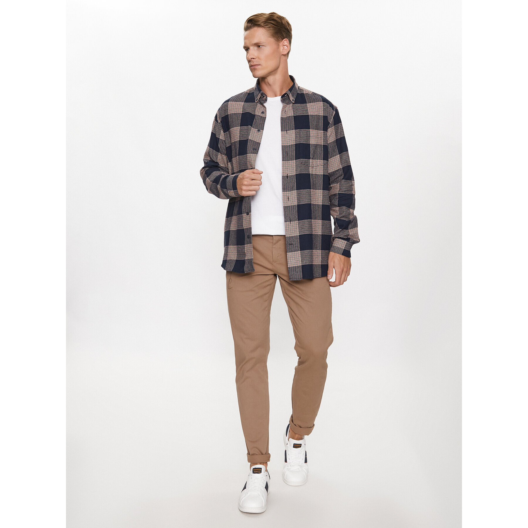 Lindbergh Cămașă 30-203486 Bleumarin Relaxed Fit - Pled.ro