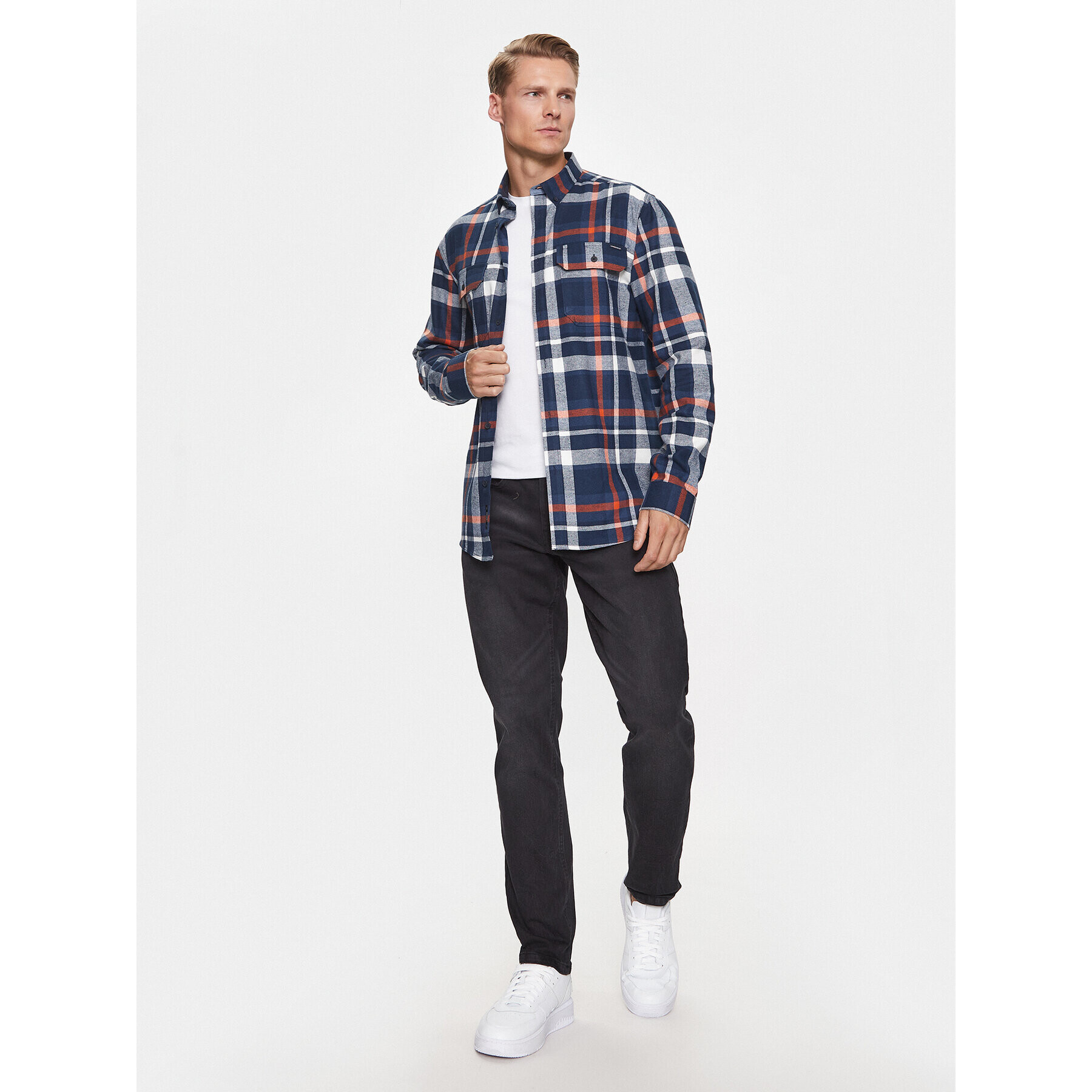 Lindbergh Cămașă 30-220198 Portocaliu Relaxed Fit - Pled.ro