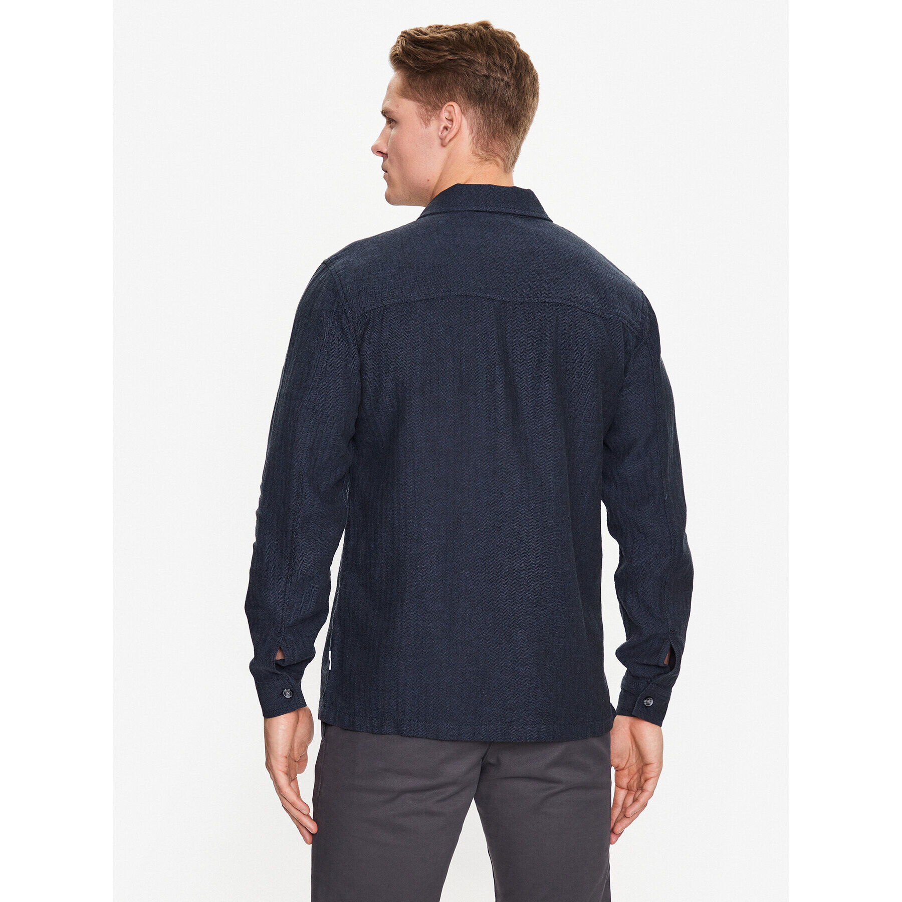 Lindbergh Cămașă 30-304020 Bleumarin Relaxed Fit - Pled.ro