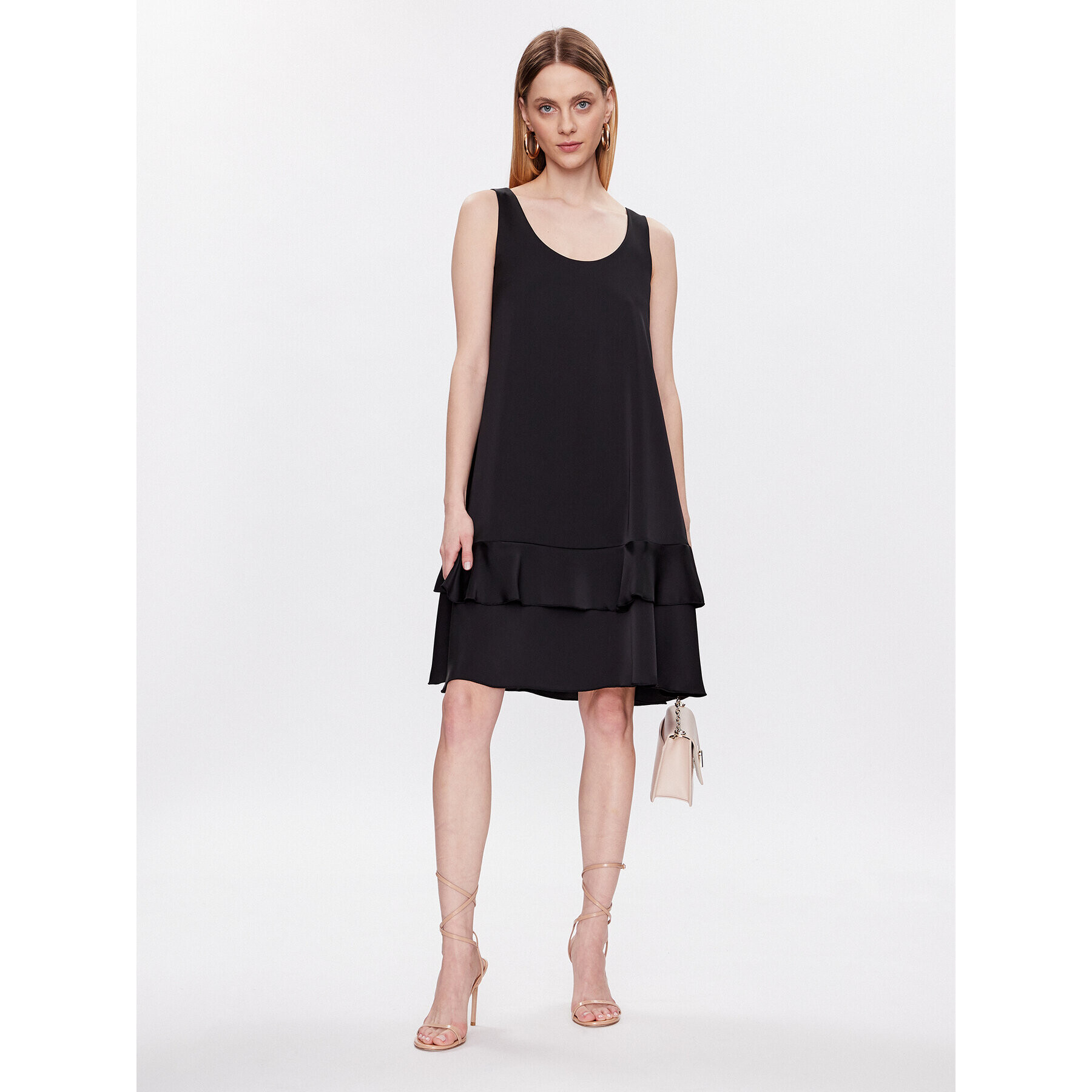 Liu Jo Beachwear Rochie cocktail VA3101 T3416 Negru Relaxed Fit - Pled.ro