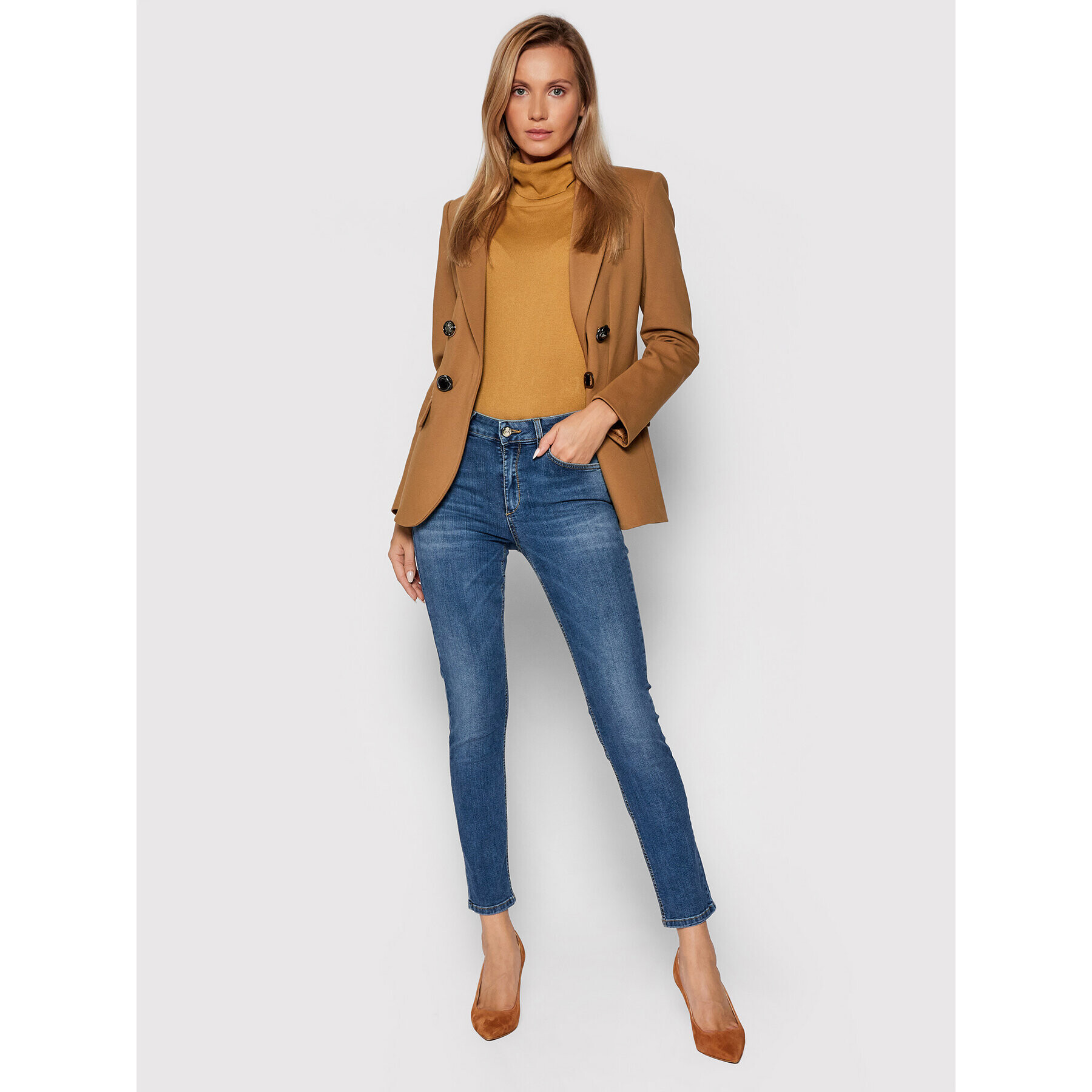 Liu Jo Blugi CF1306 D4664 Albastru Skinny Fit - Pled.ro