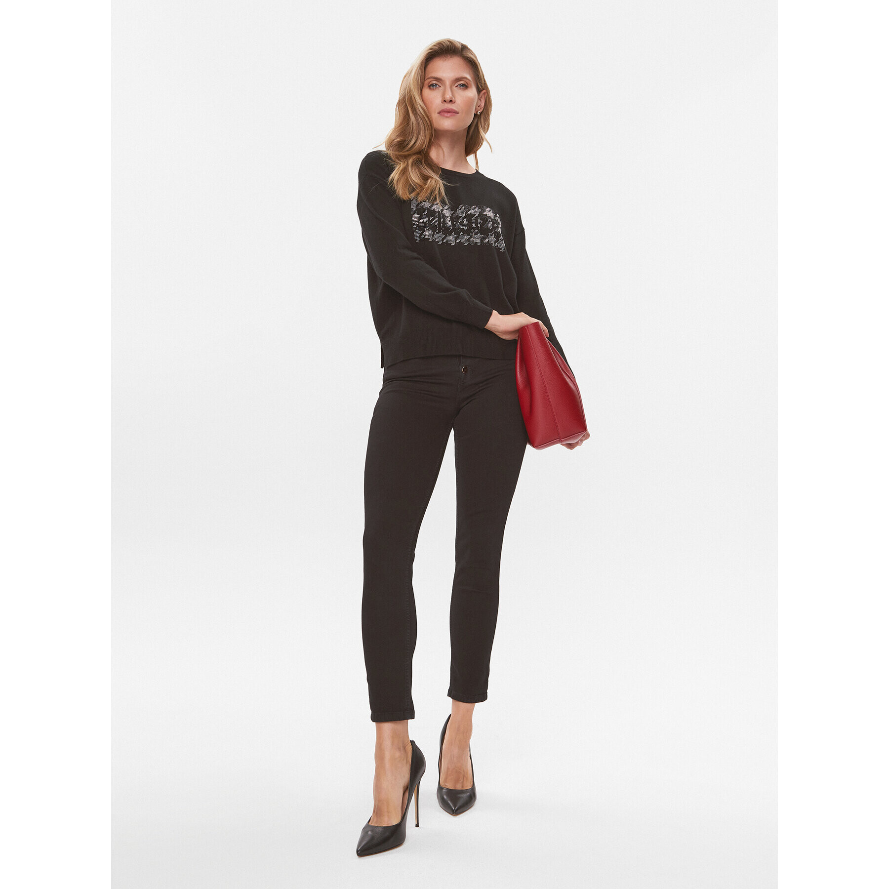 Liu Jo Blugi UF3054 D4614 Negru Slim Fit - Pled.ro