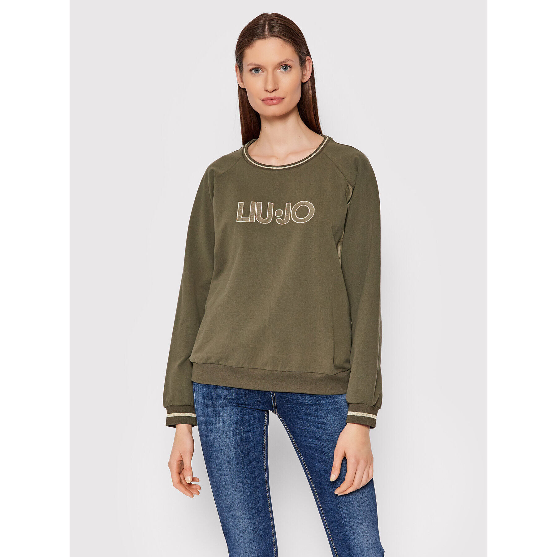 Liu Jo Bluză TF1066 F0843 Verde Regular Fit - Pled.ro