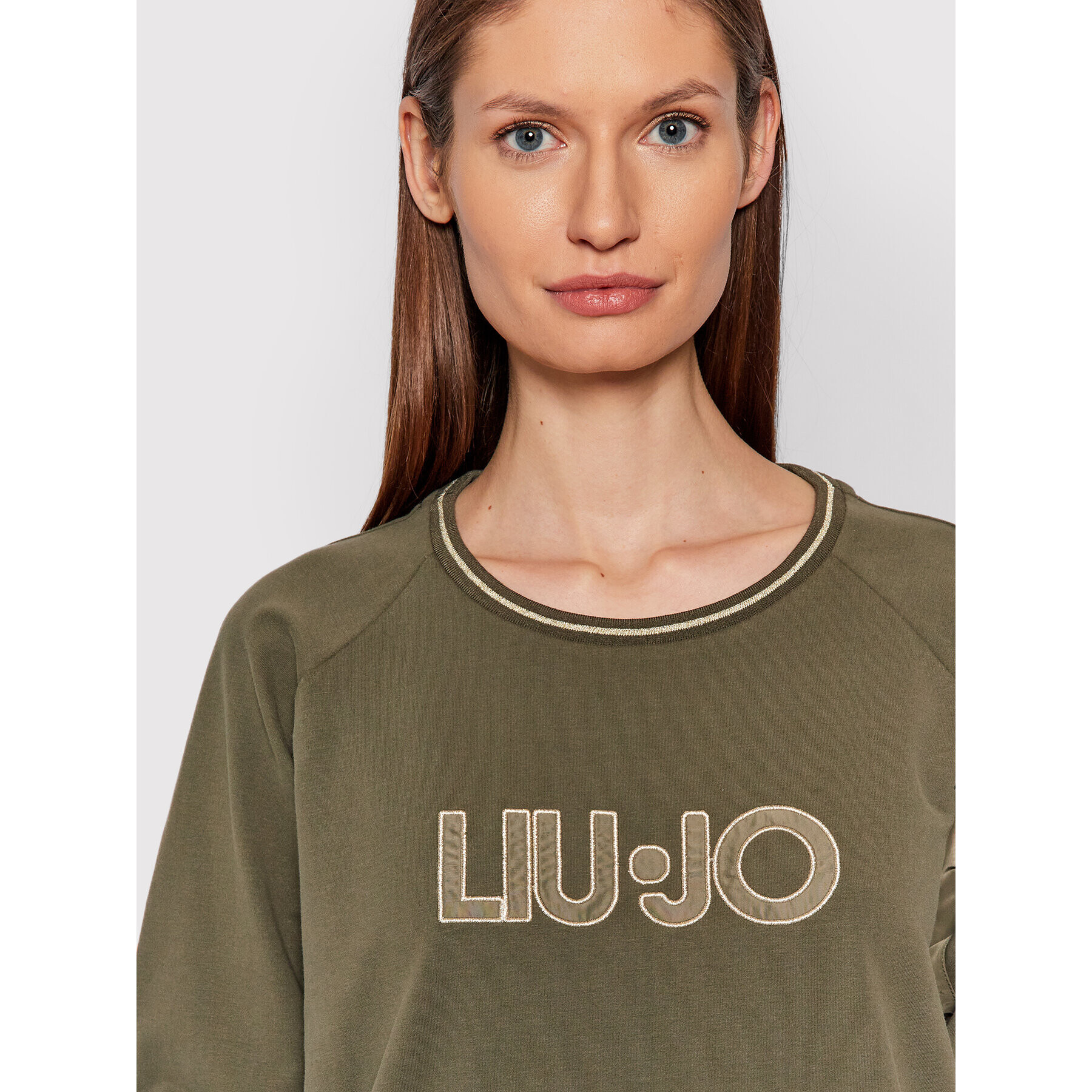 Liu Jo Bluză TF1066 F0843 Verde Regular Fit - Pled.ro