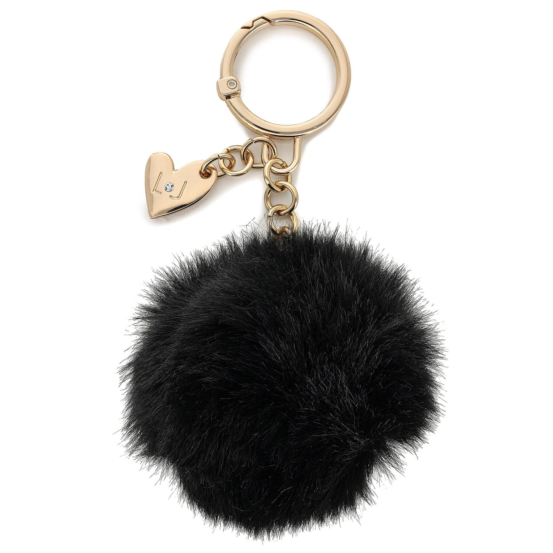 Liu Jo Breloc Key Ring Pon Pon NF1265 E0086 Negru - Pled.ro