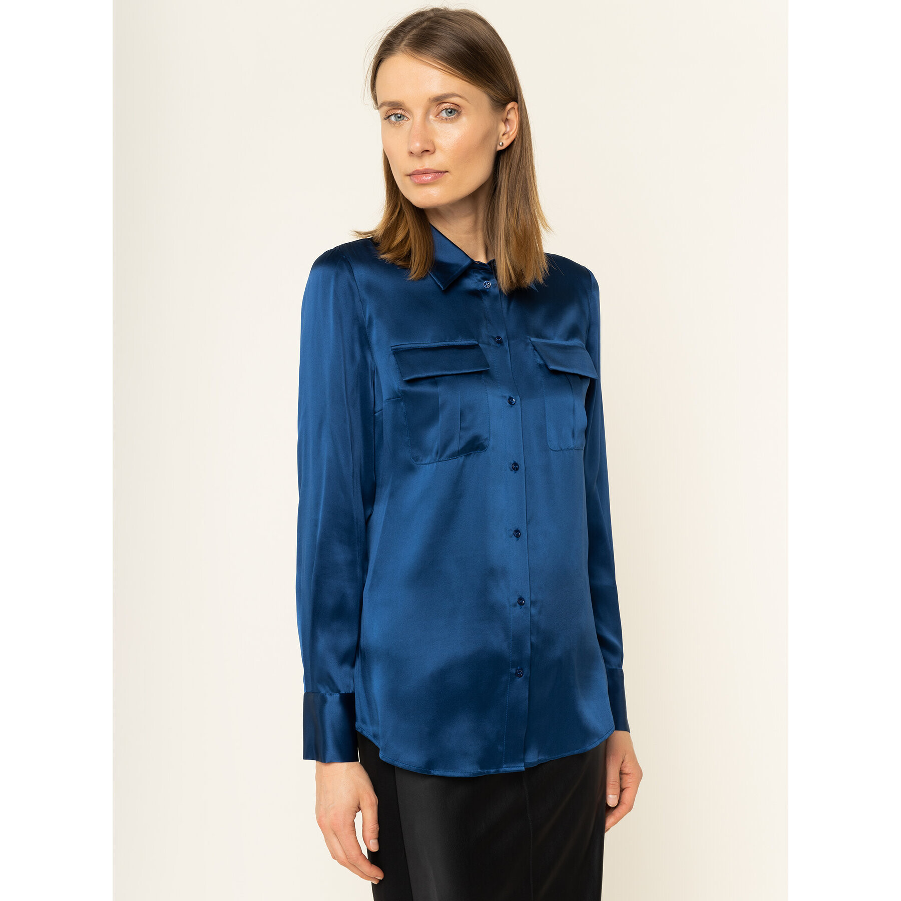 Liu Jo Cămașă C69189 T5709 Bleumarin Regular Fit - Pled.ro