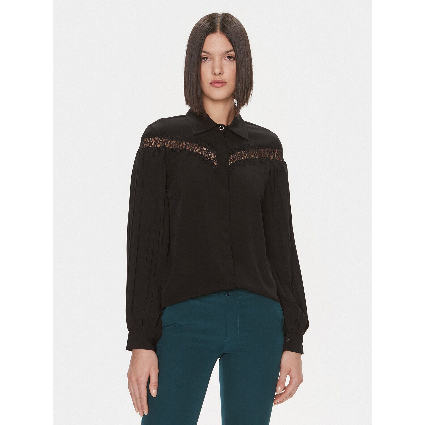 Liu Jo Cămașă MF3137 T9121 Negru Relaxed Fit - Pled.ro