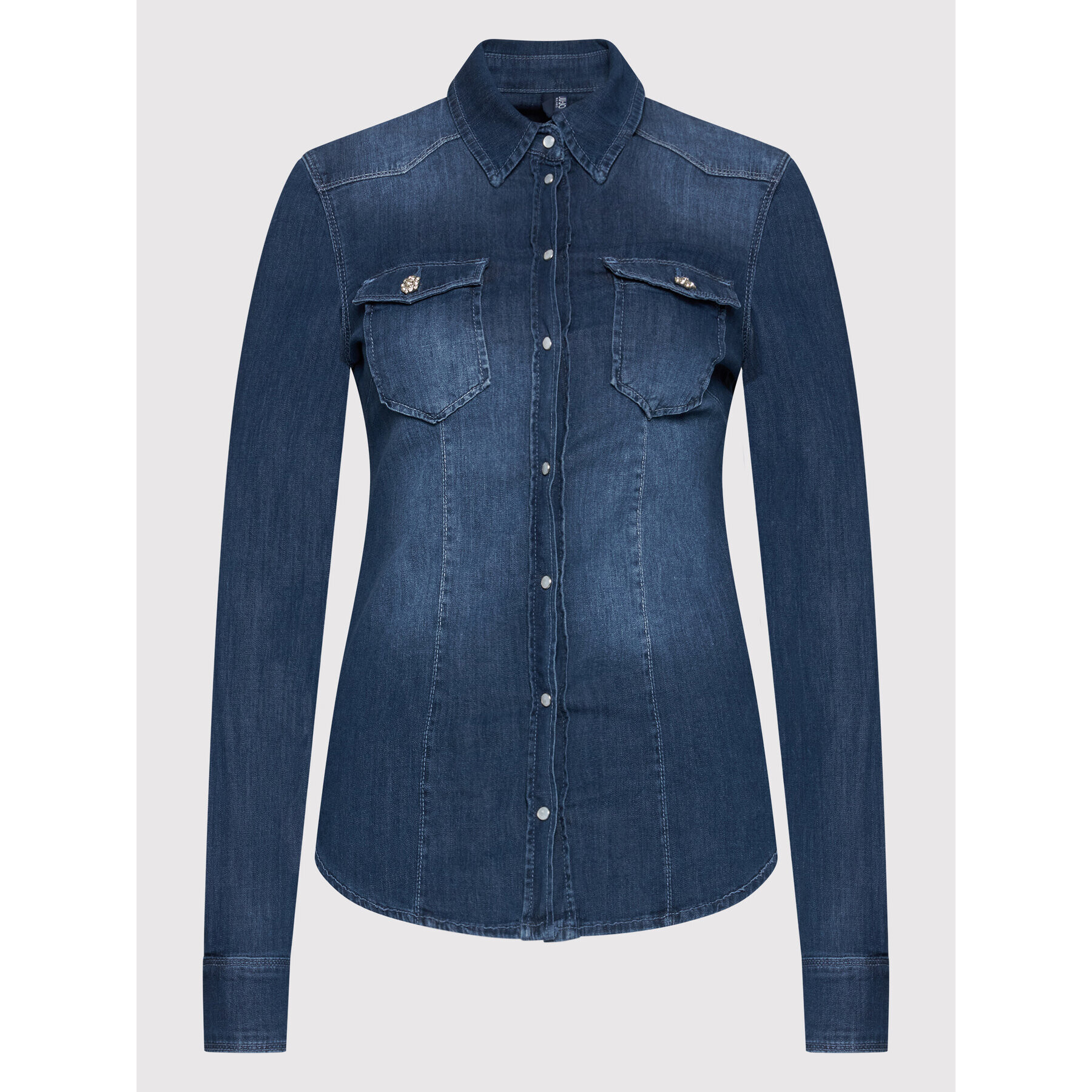 Liu Jo Cămașă UA2048 D4051 Bleumarin Slim Fit - Pled.ro