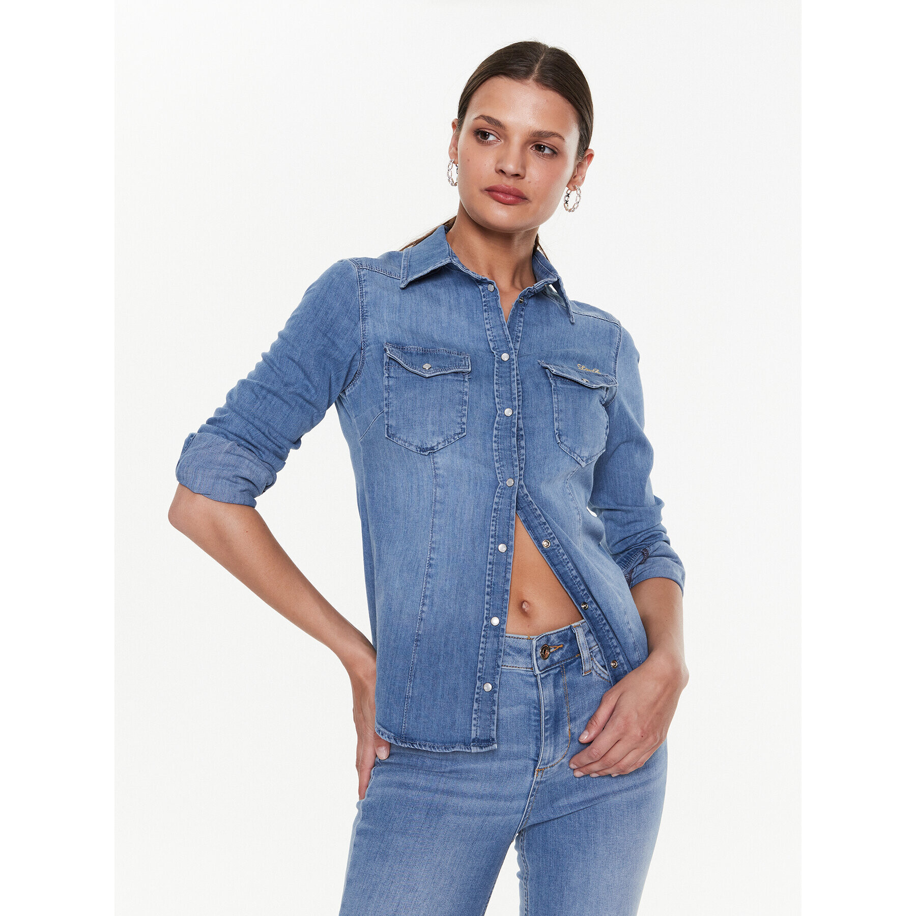 Liu Jo Cămașă UA3048 D4051 Albastru Regular Fit - Pled.ro