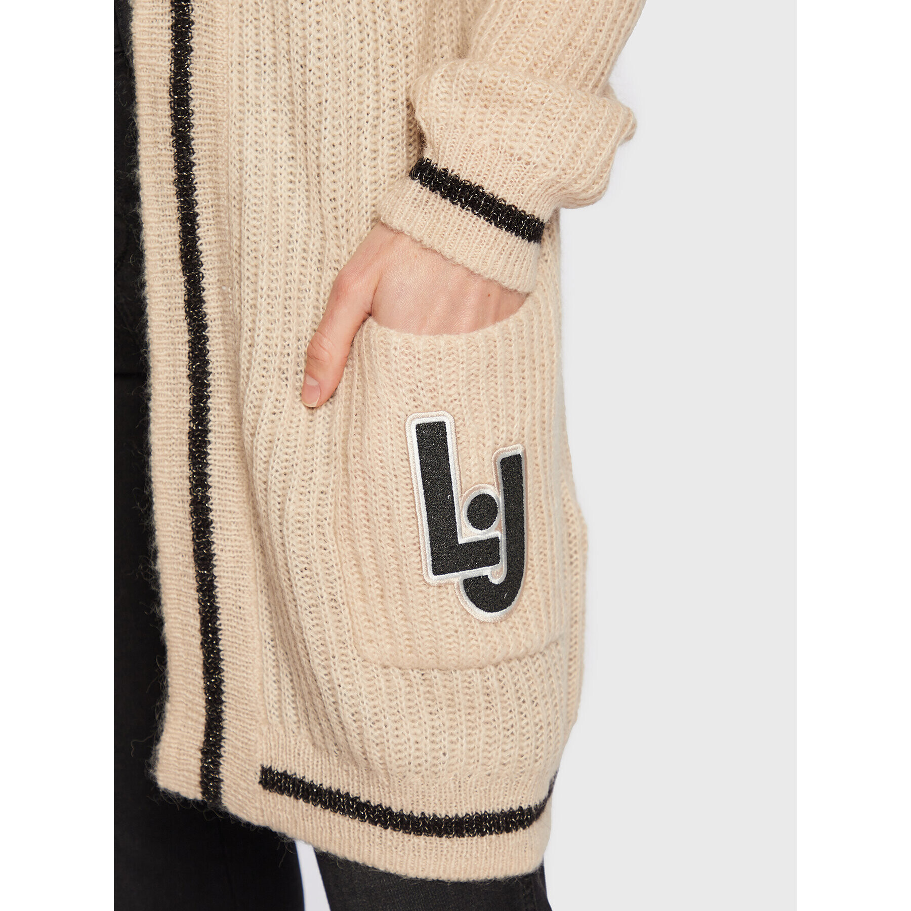 Liu Jo Cardigan 5F2015 MA23L Bej Regular Fit - Pled.ro