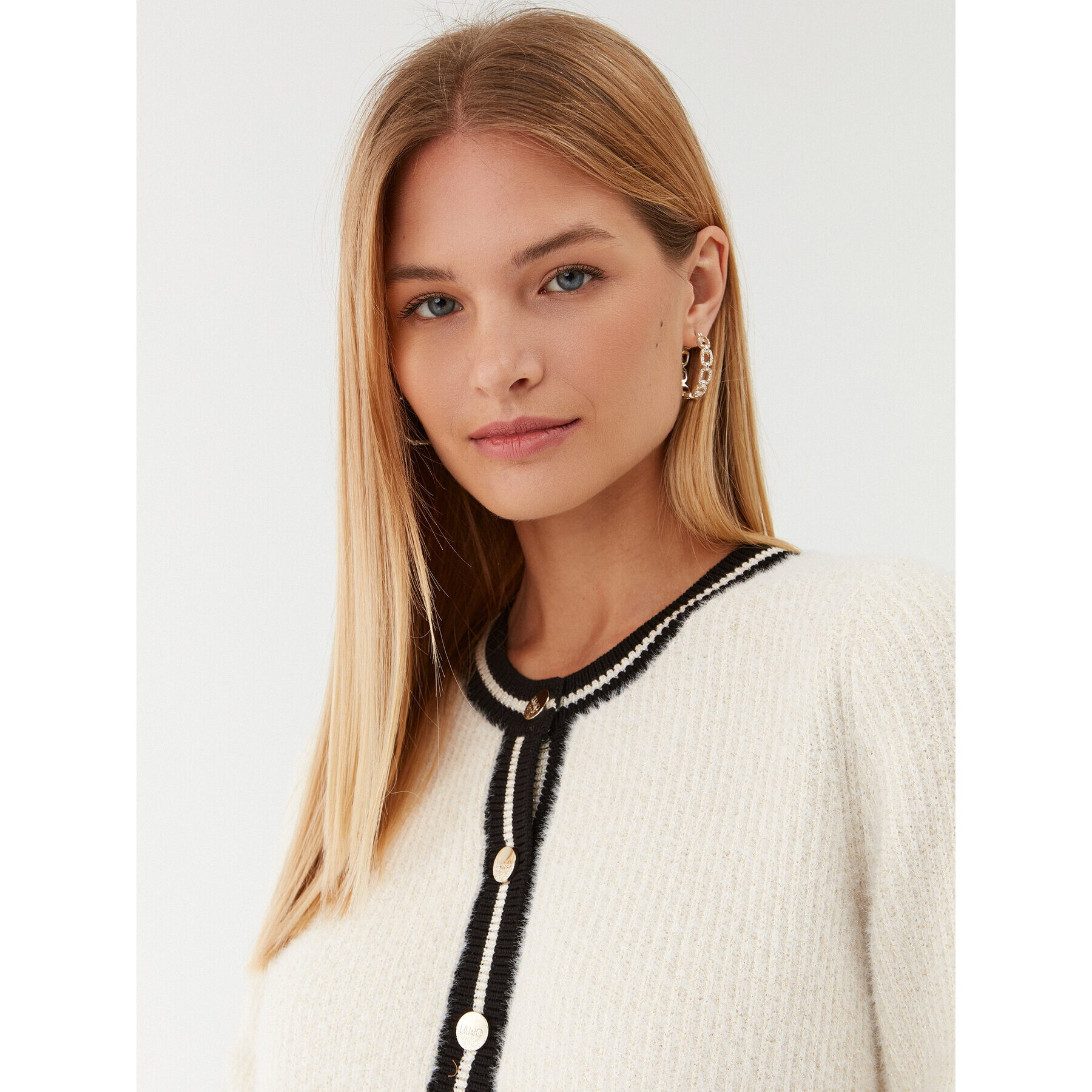 Liu Jo Cardigan TF3225 MA85N Écru Regular Fit - Pled.ro