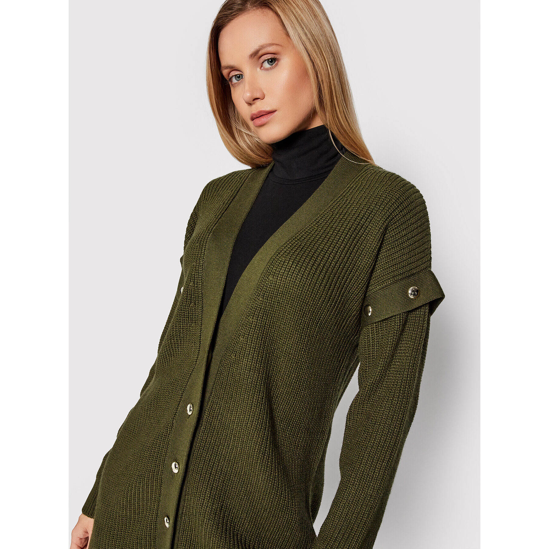 Liu Jo Cardigan WF1395 MA51I Verde Relaxed Fit - Pled.ro