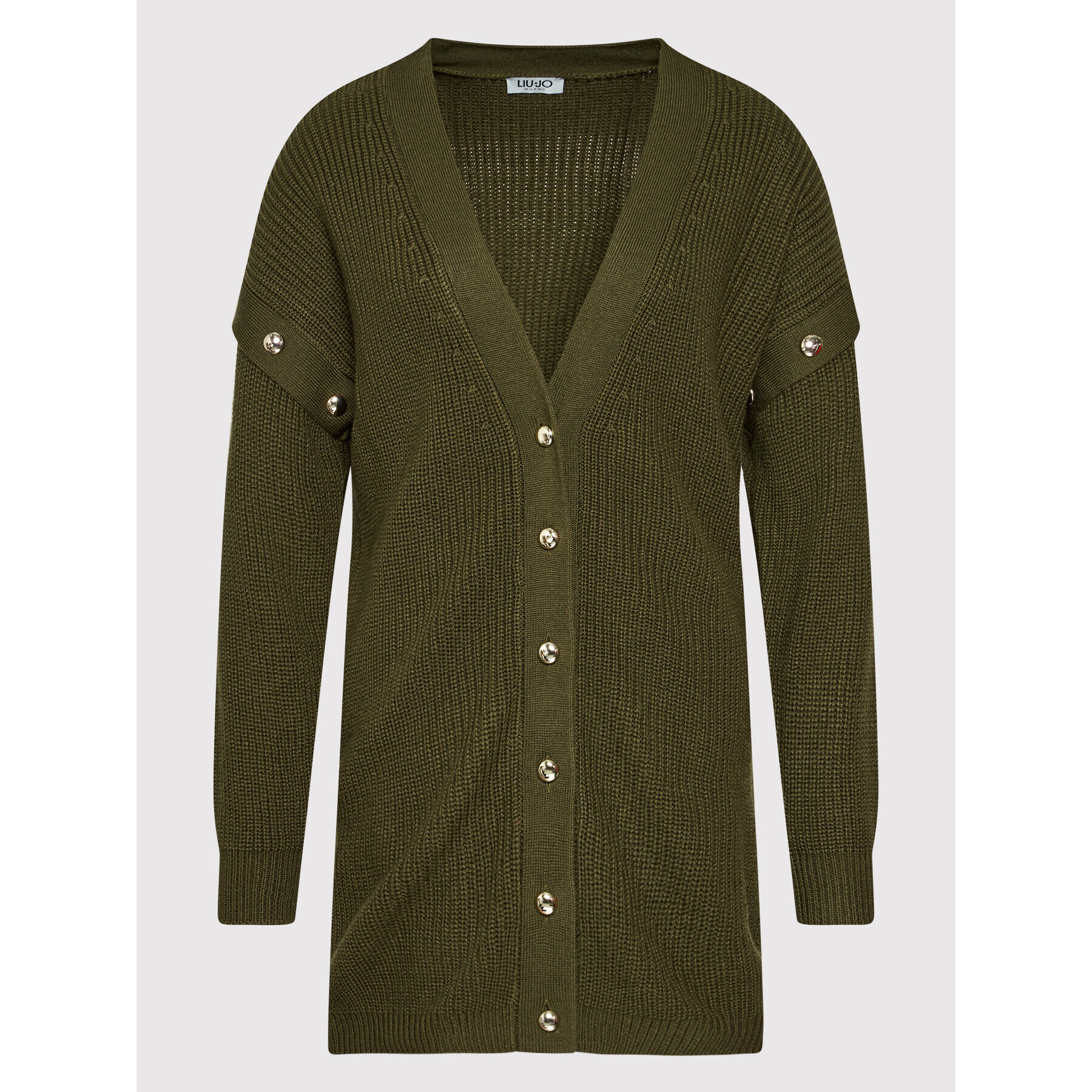 Liu Jo Cardigan WF1395 MA51I Verde Relaxed Fit - Pled.ro