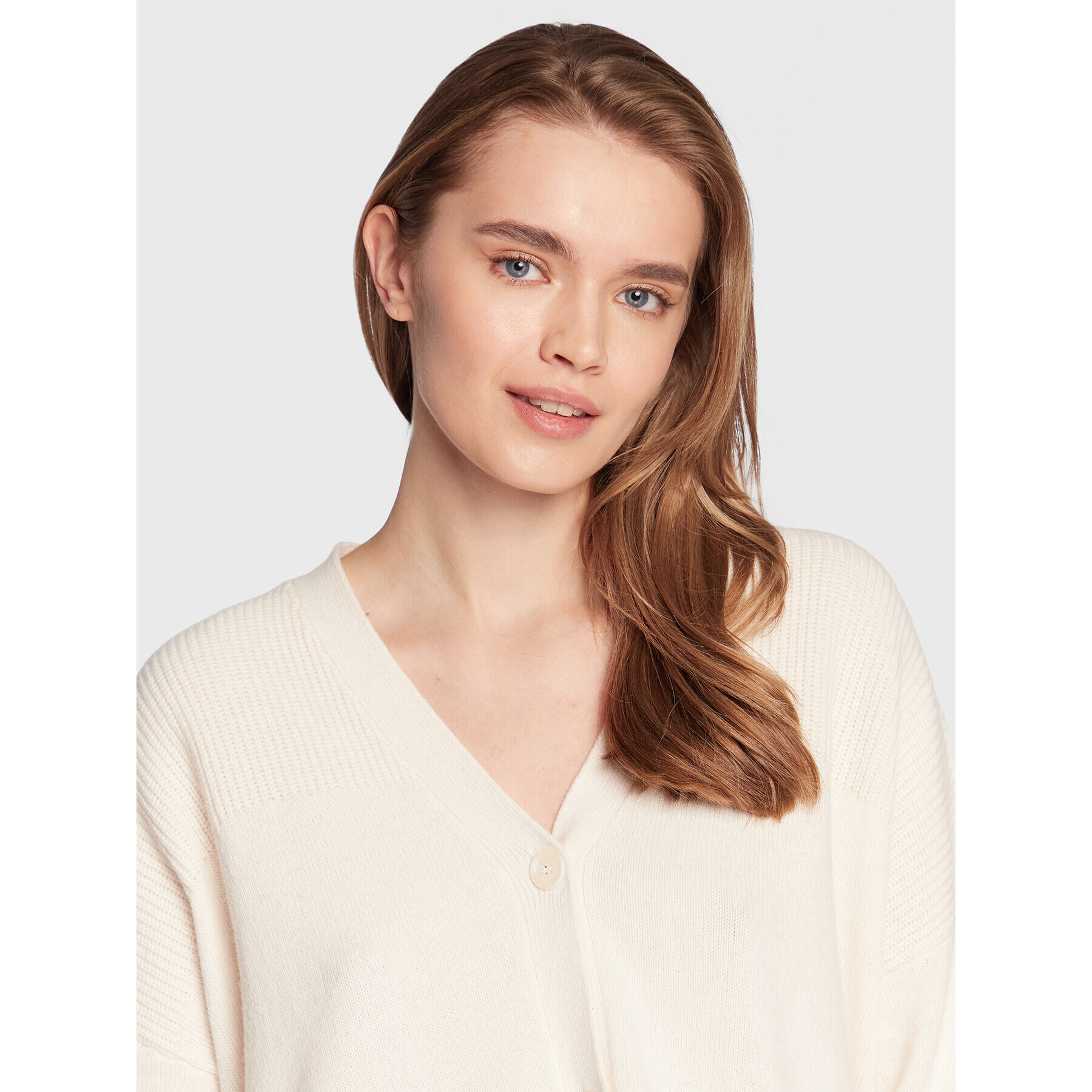 Liu Jo Cardigan WF2266 MA72L Écru Regular Fit - Pled.ro