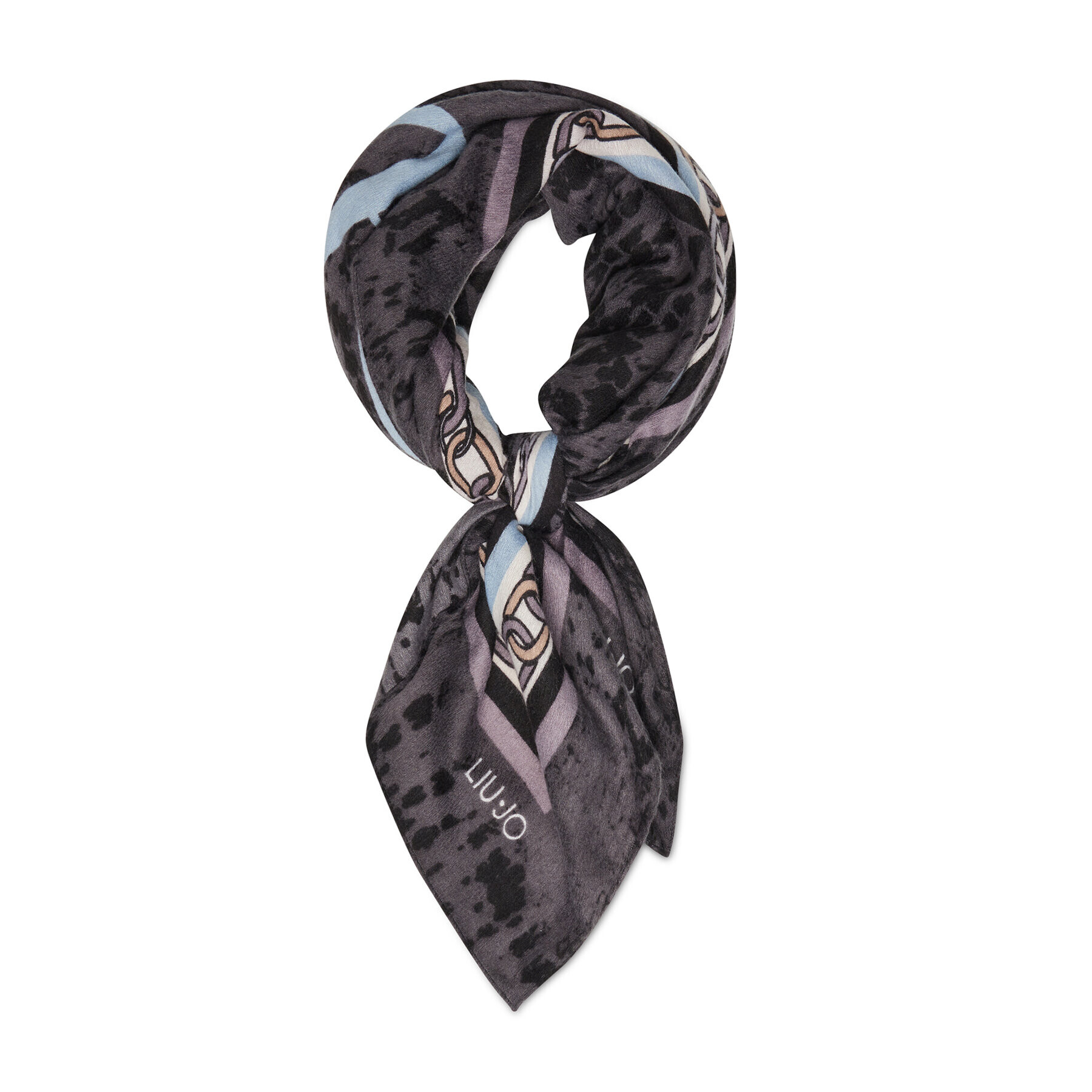 Liu Jo Eșarfă Foulard 120 x 120 Pito 3F1092 T0300 Gri - Pled.ro