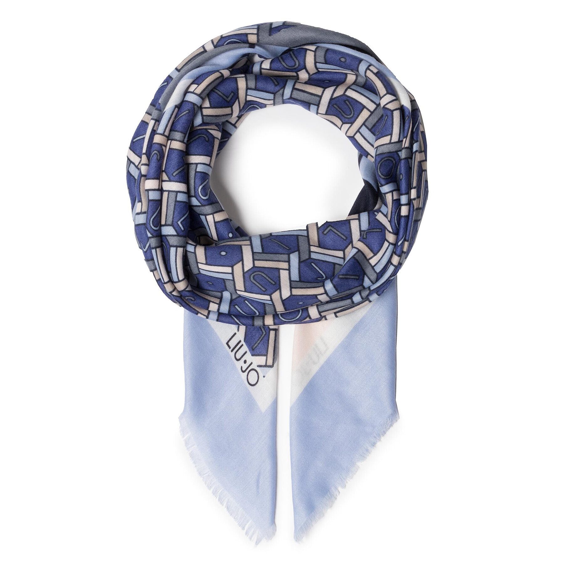 Liu Jo Eșarfă Foulard 120X120 Soff 2A0014 T0300 Albastru - Pled.ro