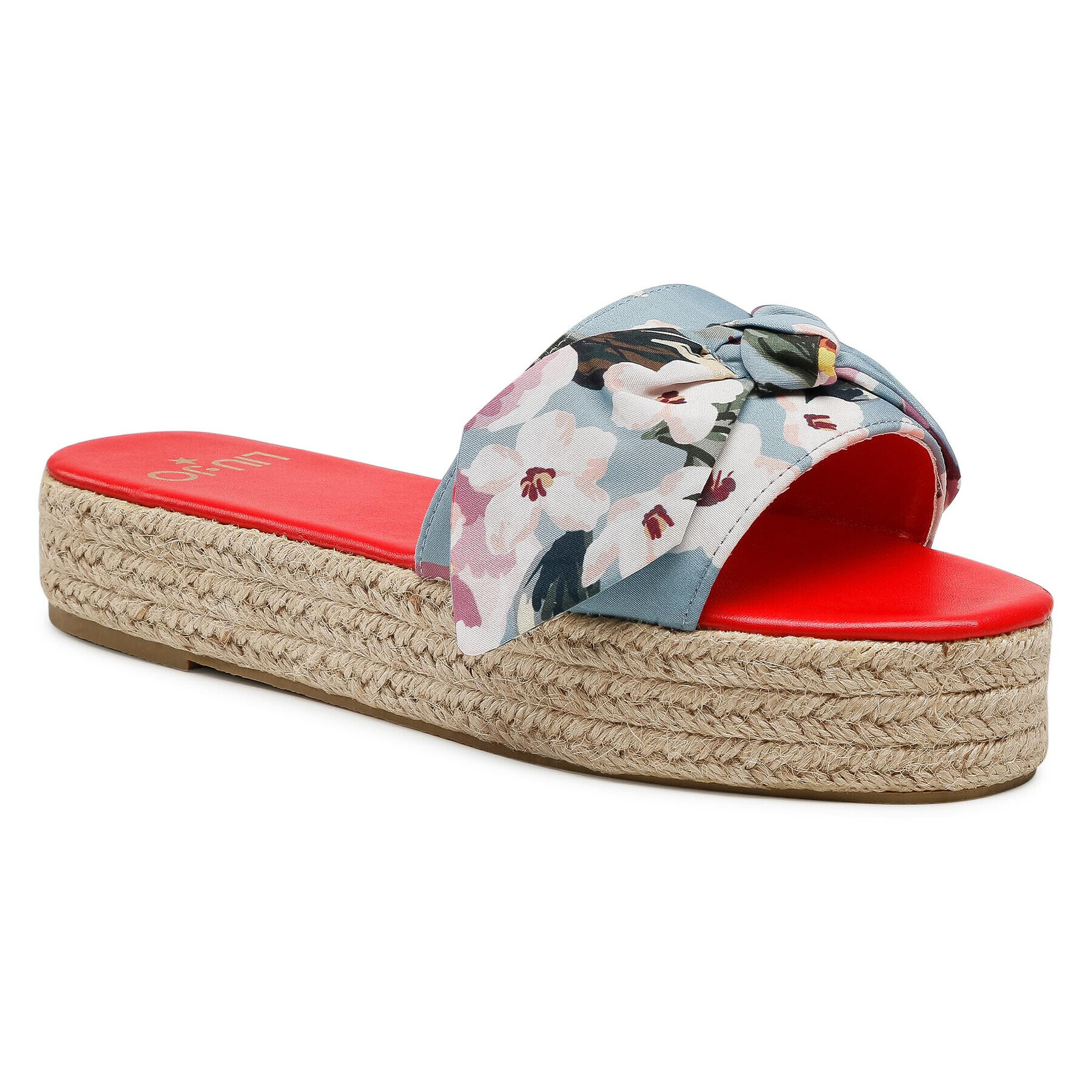 Liu Jo Espadrile Ciabattina Zeppa Bea VA1136 T4467 Alb - Pled.ro