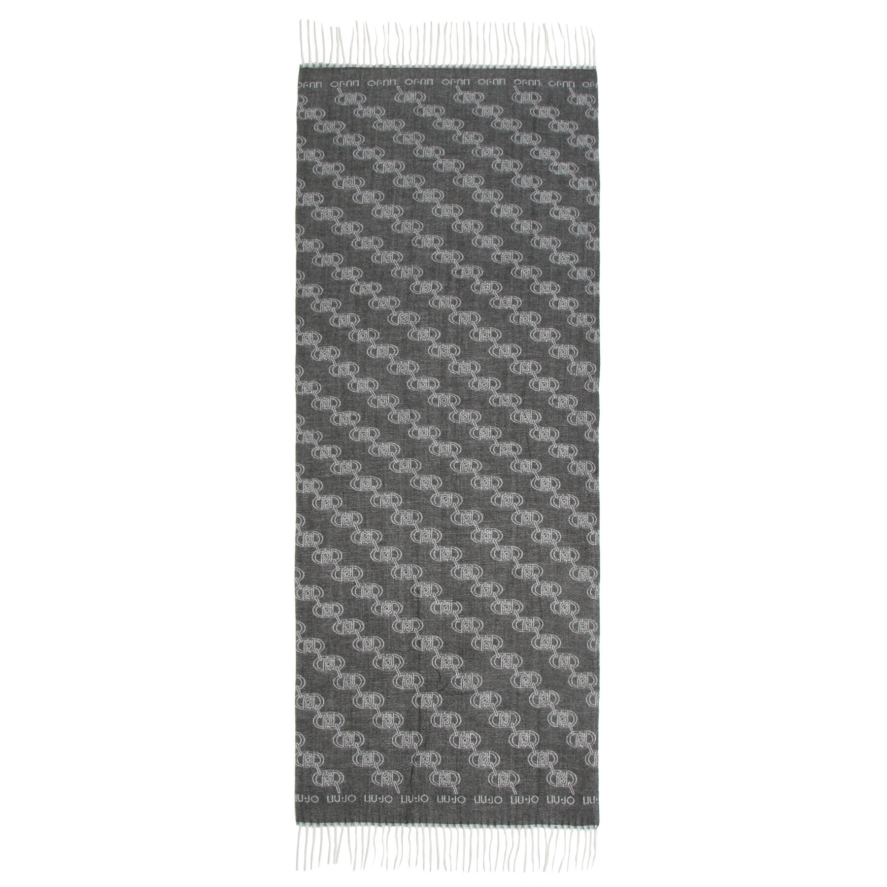 Liu Jo Fular Stola Jacquard Logo 2F3079 T0300 Negru - Pled.ro