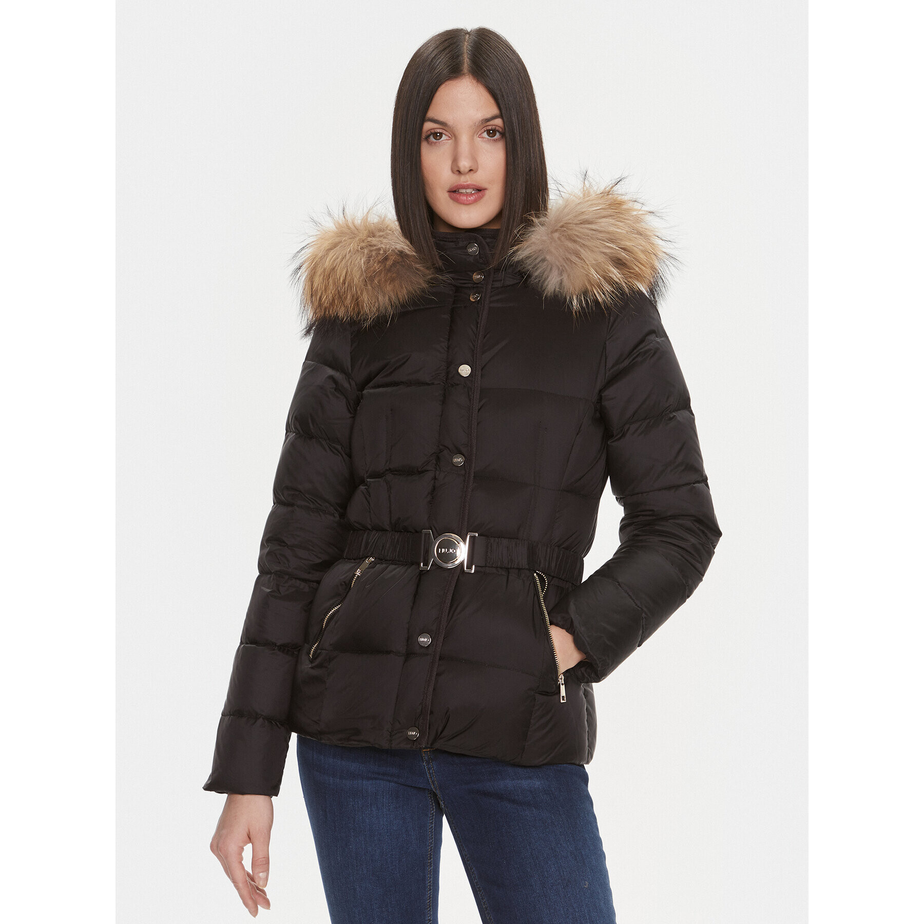 Liu Jo Geacă din puf MF3062 T3130 Negru Regular Fit - Pled.ro