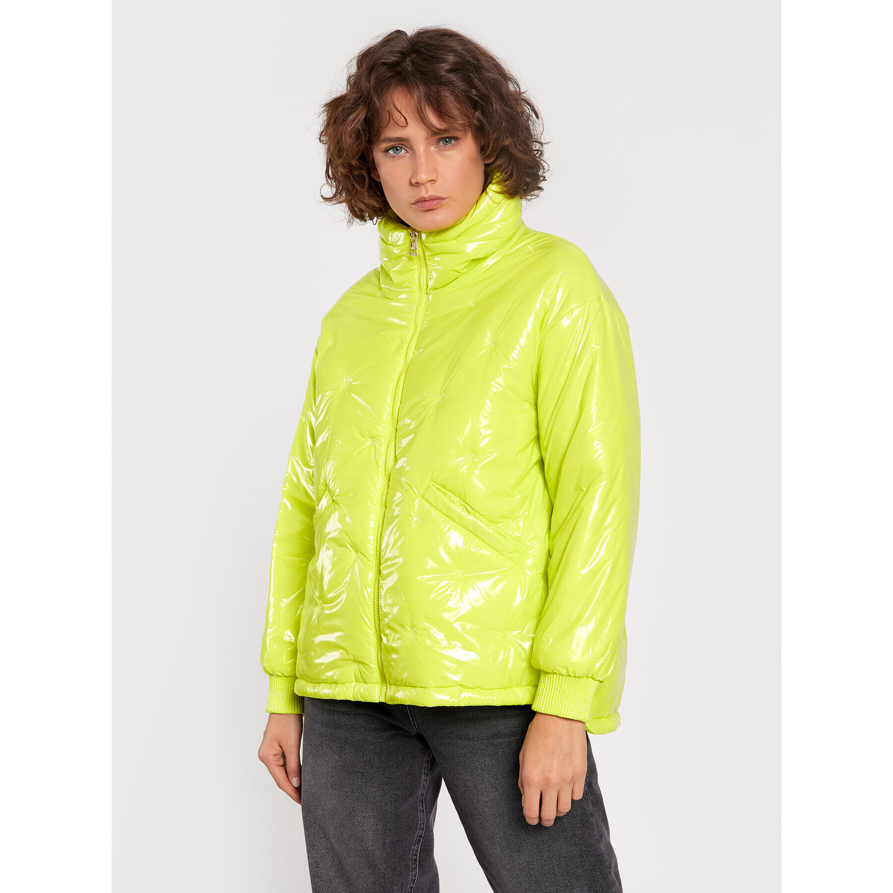 Liu Jo Geacă din puf WF2087 T3173 Verde Regular Fit - Pled.ro