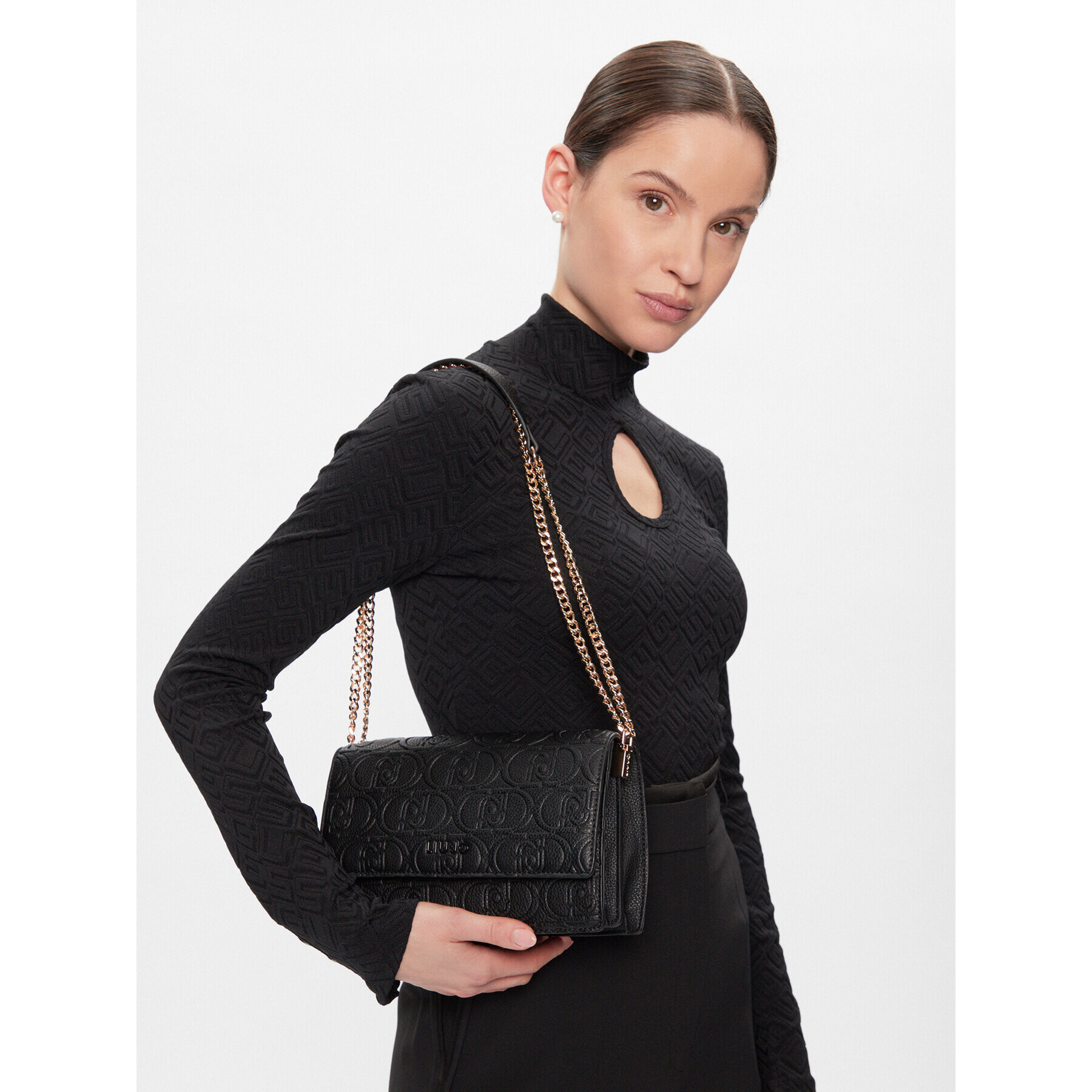 Liu Jo Geantă Ecs S Crossbody AA4235 E0003 Negru - Pled.ro