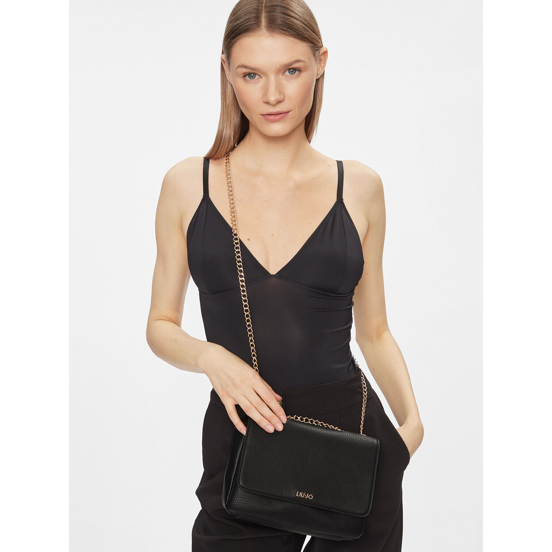 Liu Jo Geantă Ecs S Crossbody AF3379 E0086 Negru - Pled.ro