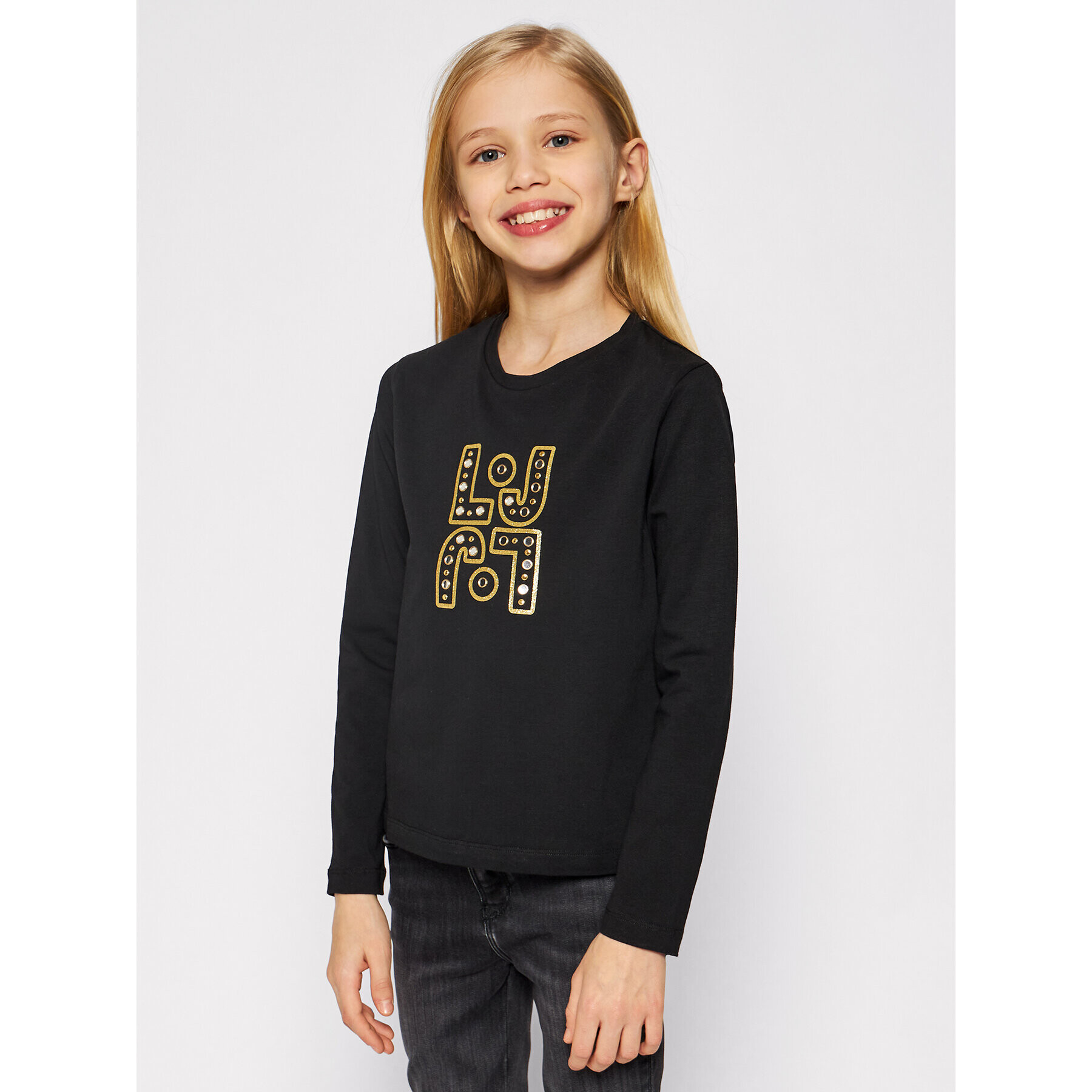 Liu Jo Kids Bluză GF0099 J0088 Negru Regular Fit - Pled.ro