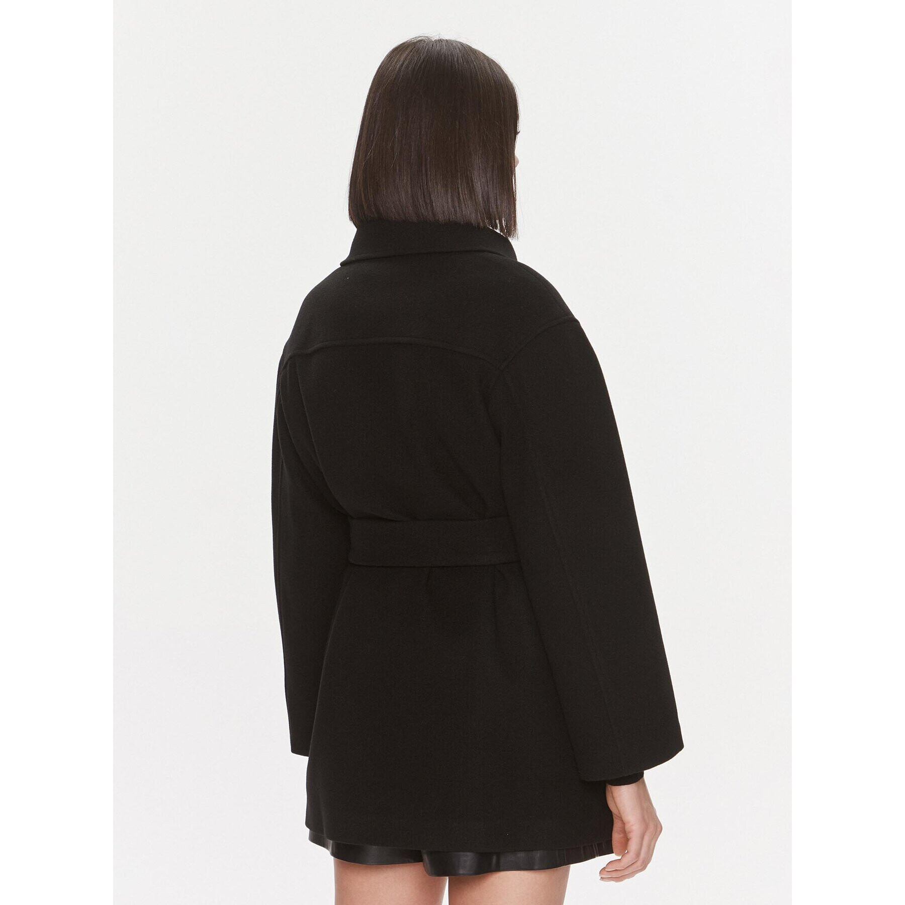 Liu Jo Palton MF3306 J4600 Negru Oversize - Pled.ro