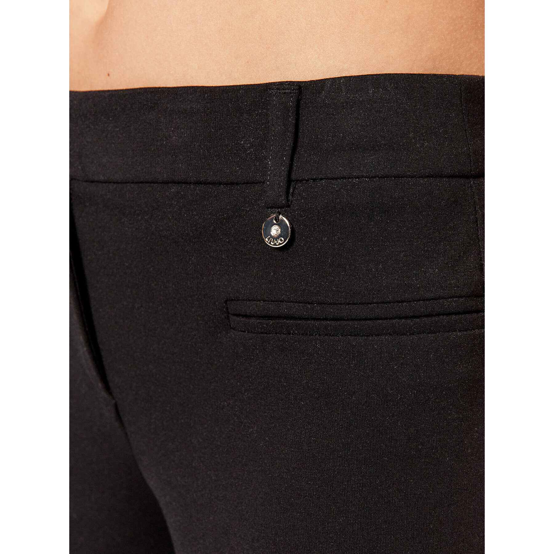 Liu Jo Pantaloni din material CA2072 J1881 Negru Regular Fit - Pled.ro