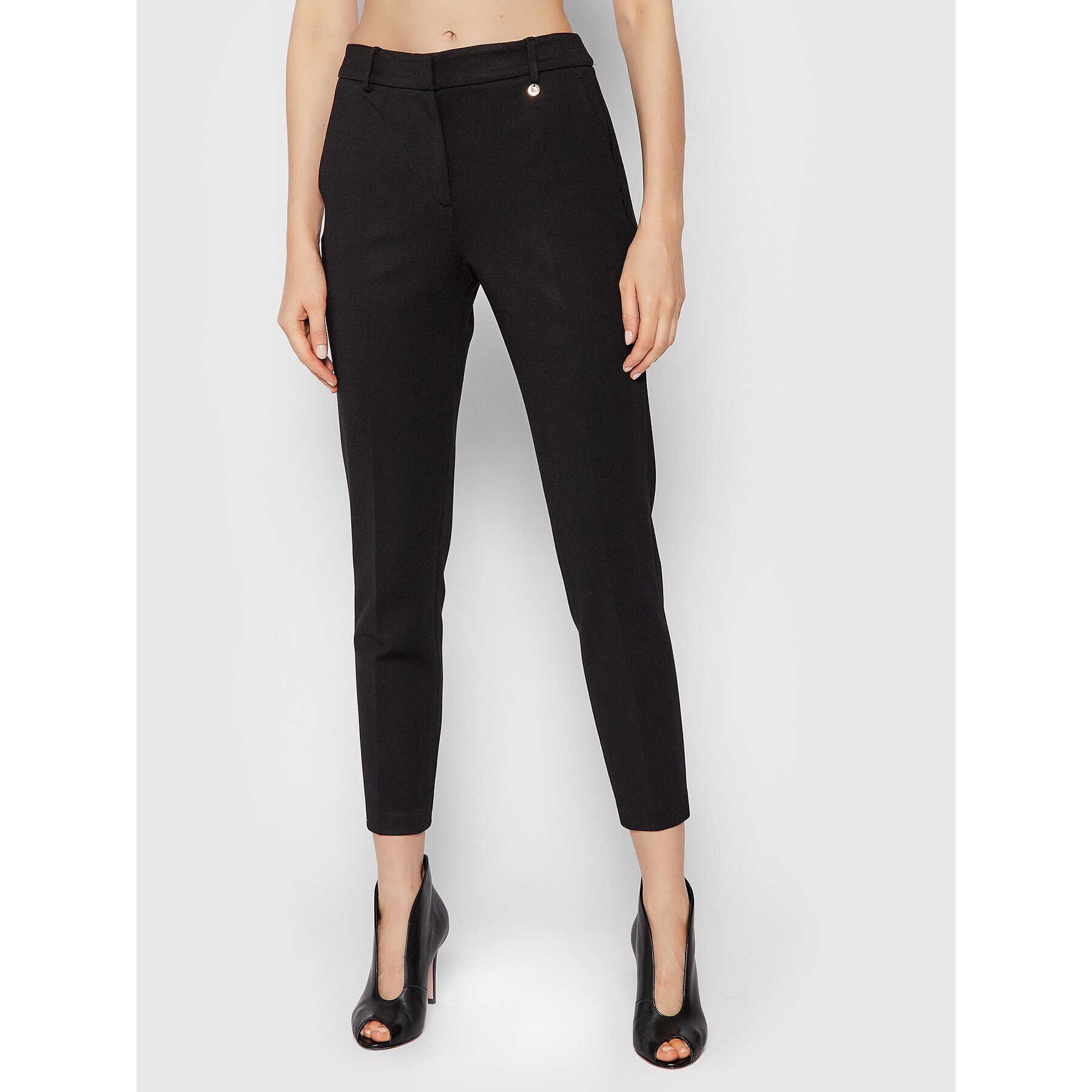 Liu Jo Pantaloni din material CF1014 J1857 Negru Regular Fit - Pled.ro