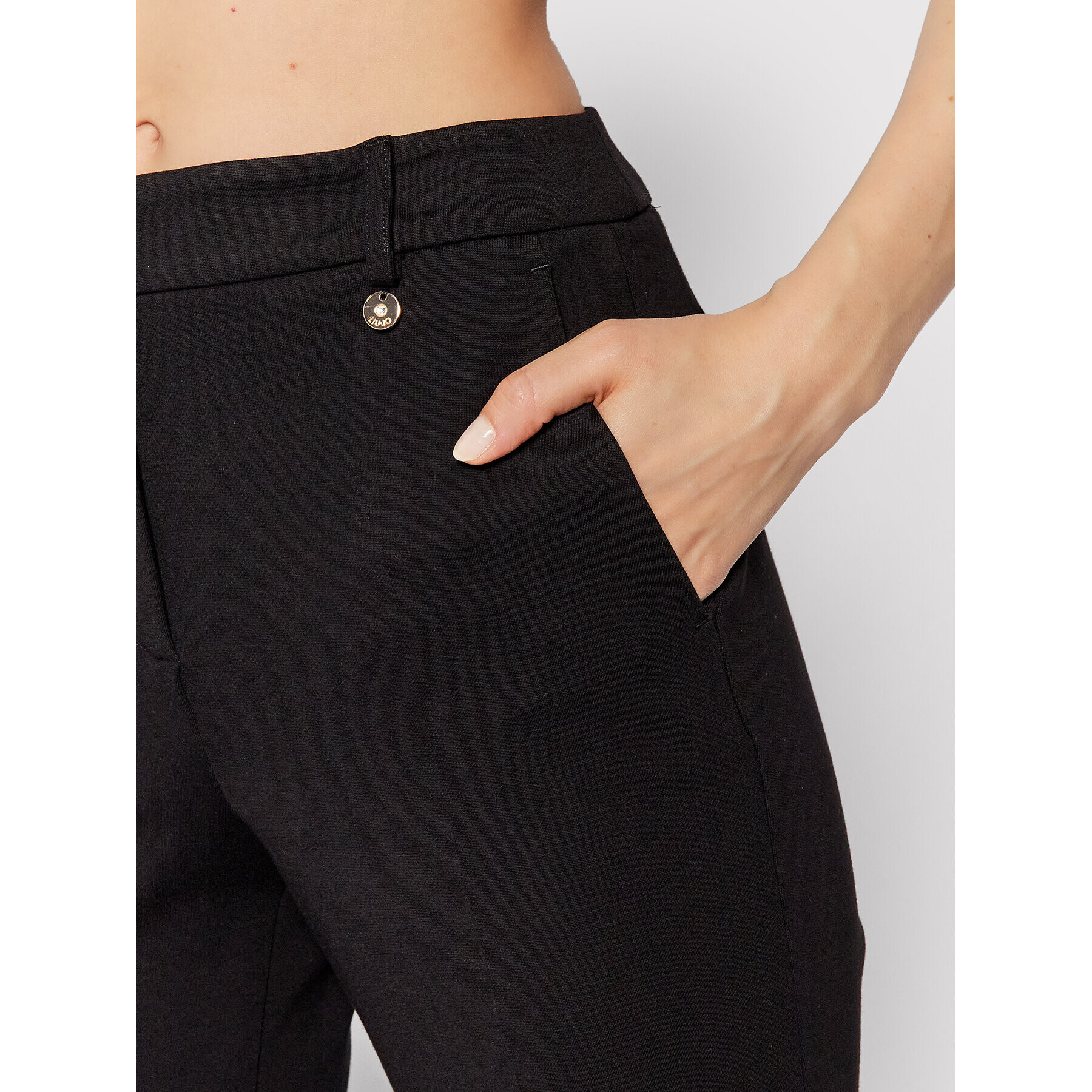 Liu Jo Pantaloni din material CF1014 J1857 Negru Regular Fit - Pled.ro