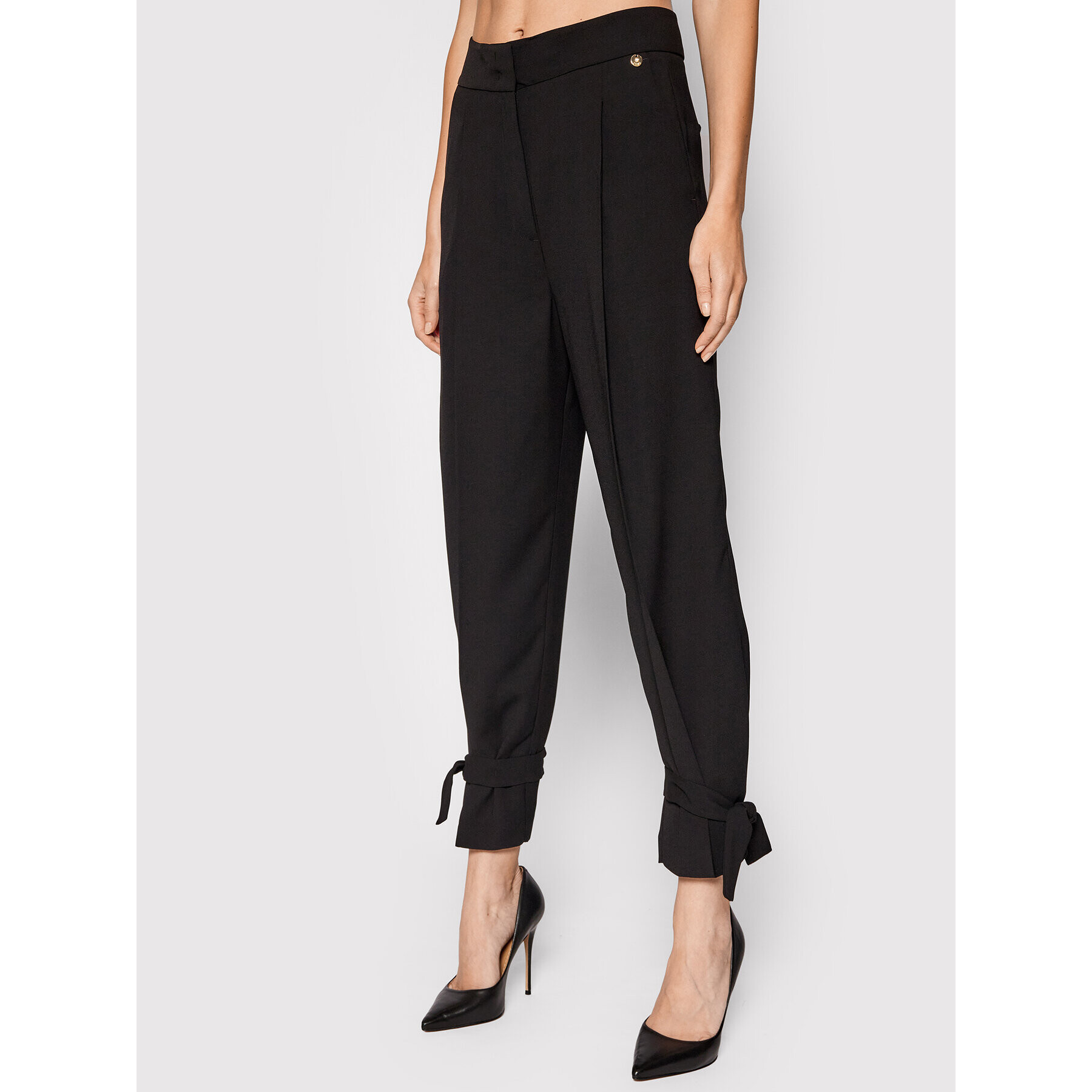 Liu Jo Pantaloni din material CF1024 T5019 Negru Regular Fit - Pled.ro