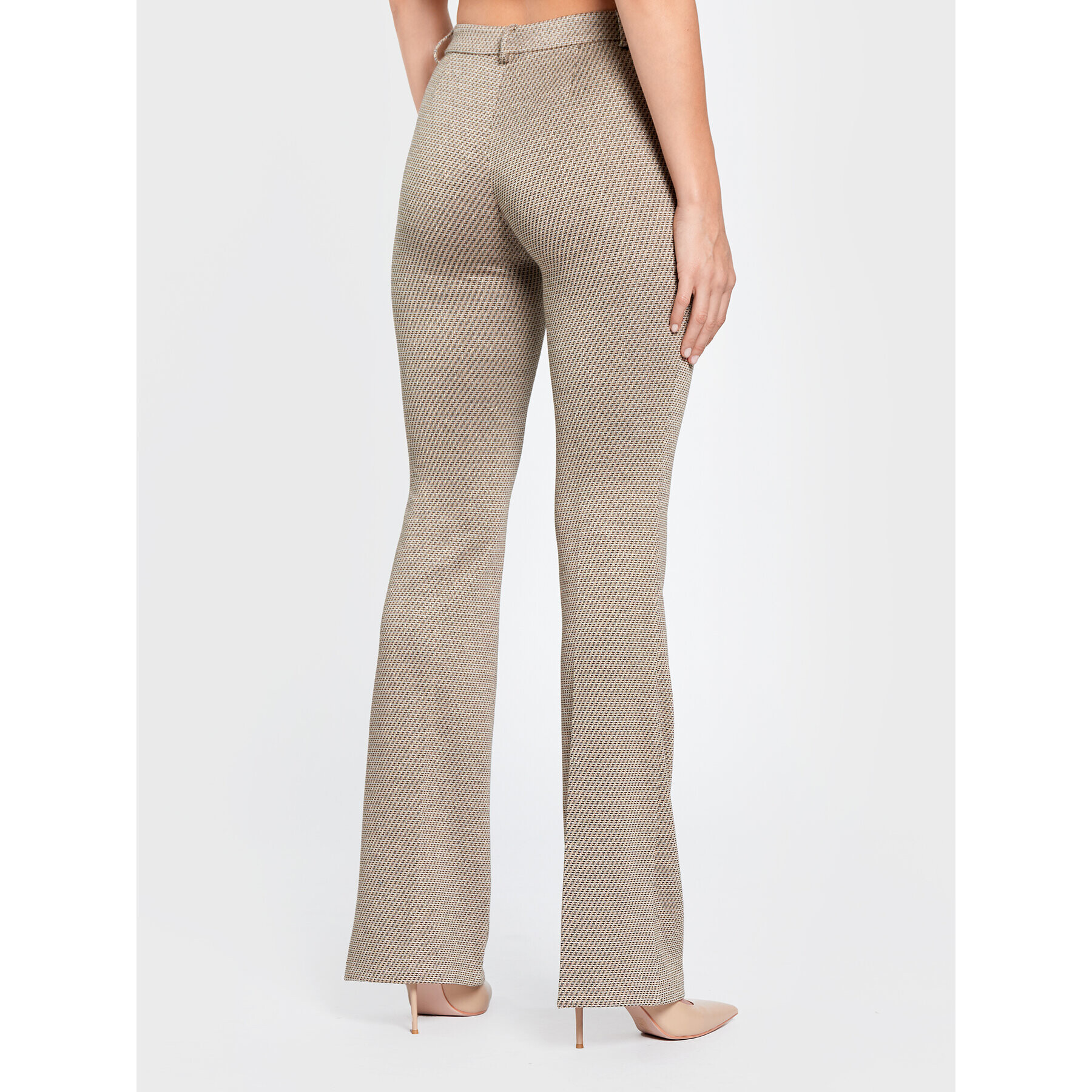 Liu Jo Pantaloni din material CF2271 J1900 Bej Regular Fit - Pled.ro