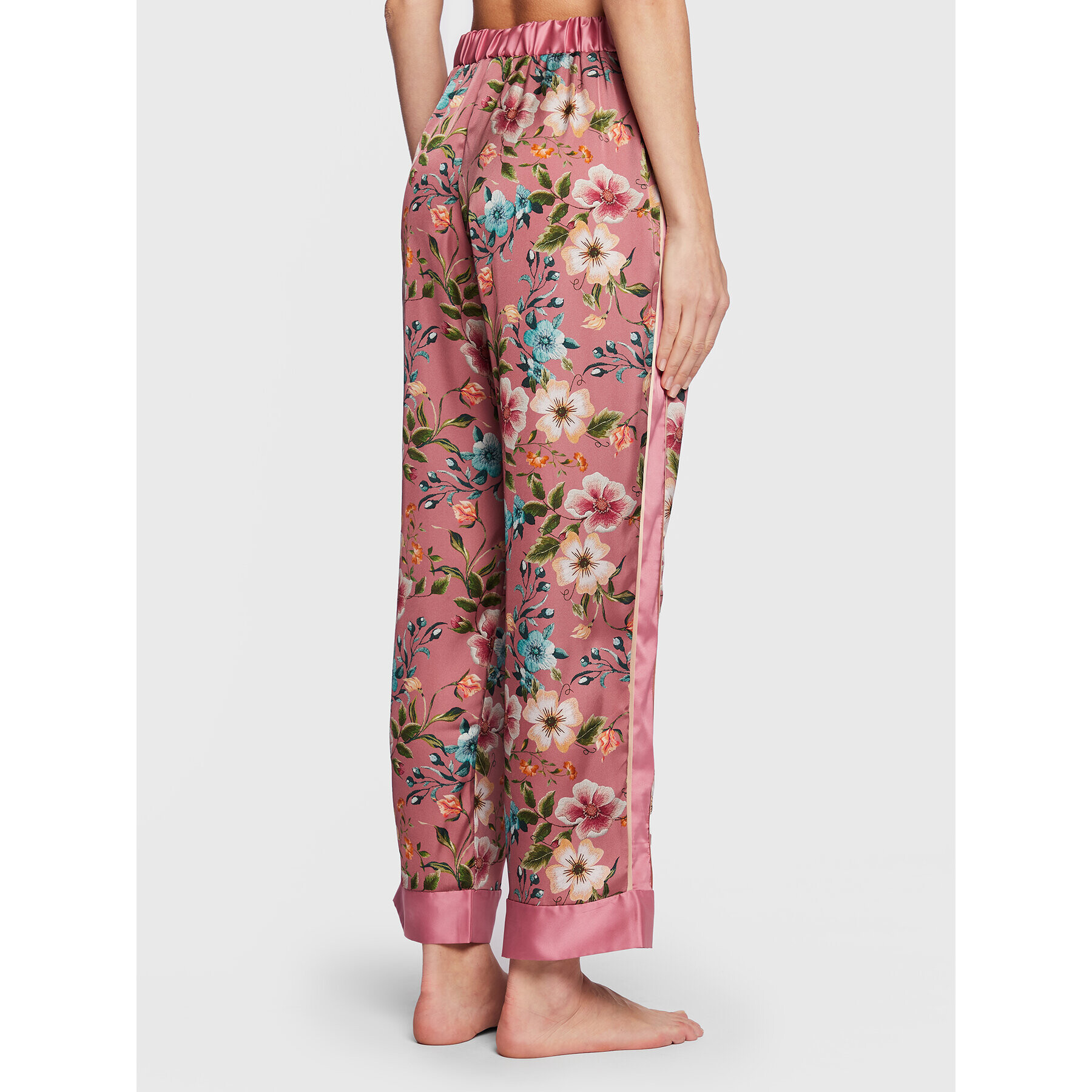 Liu Jo Pantaloni pijama 5F2080 T2449 Roz Relaxed Fit - Pled.ro