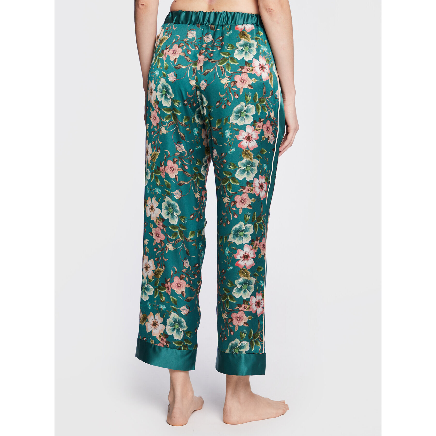 Liu Jo Pantaloni pijama 5F2080 T2449 Verde Relaxed Fit - Pled.ro