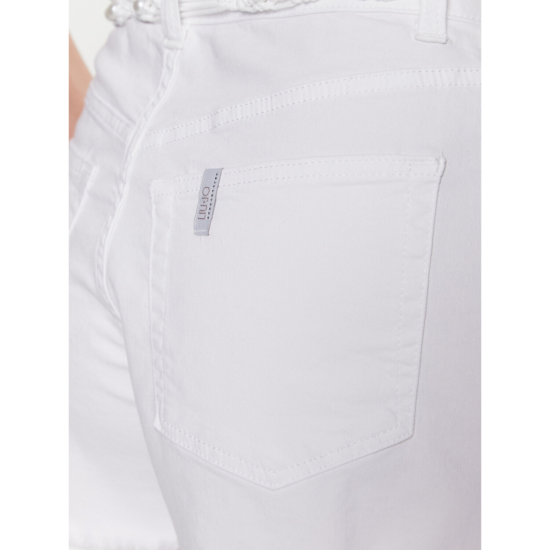 Liu Jo Pantaloni scurți de blugi WA3229 T4033 Alb Regular Fit - Pled.ro