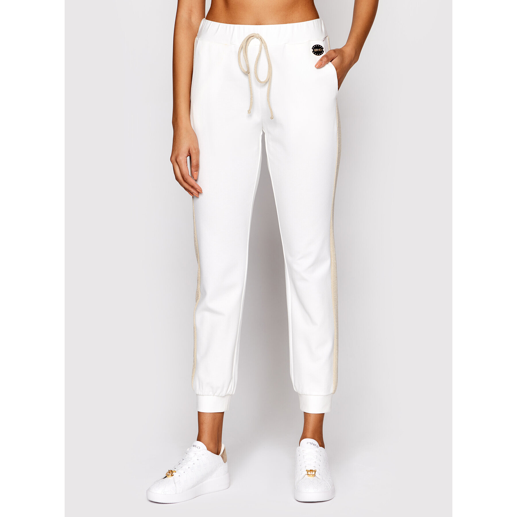 Liu Jo Pantaloni trening 5A2016 J6182 Alb Regular Fit - Pled.ro