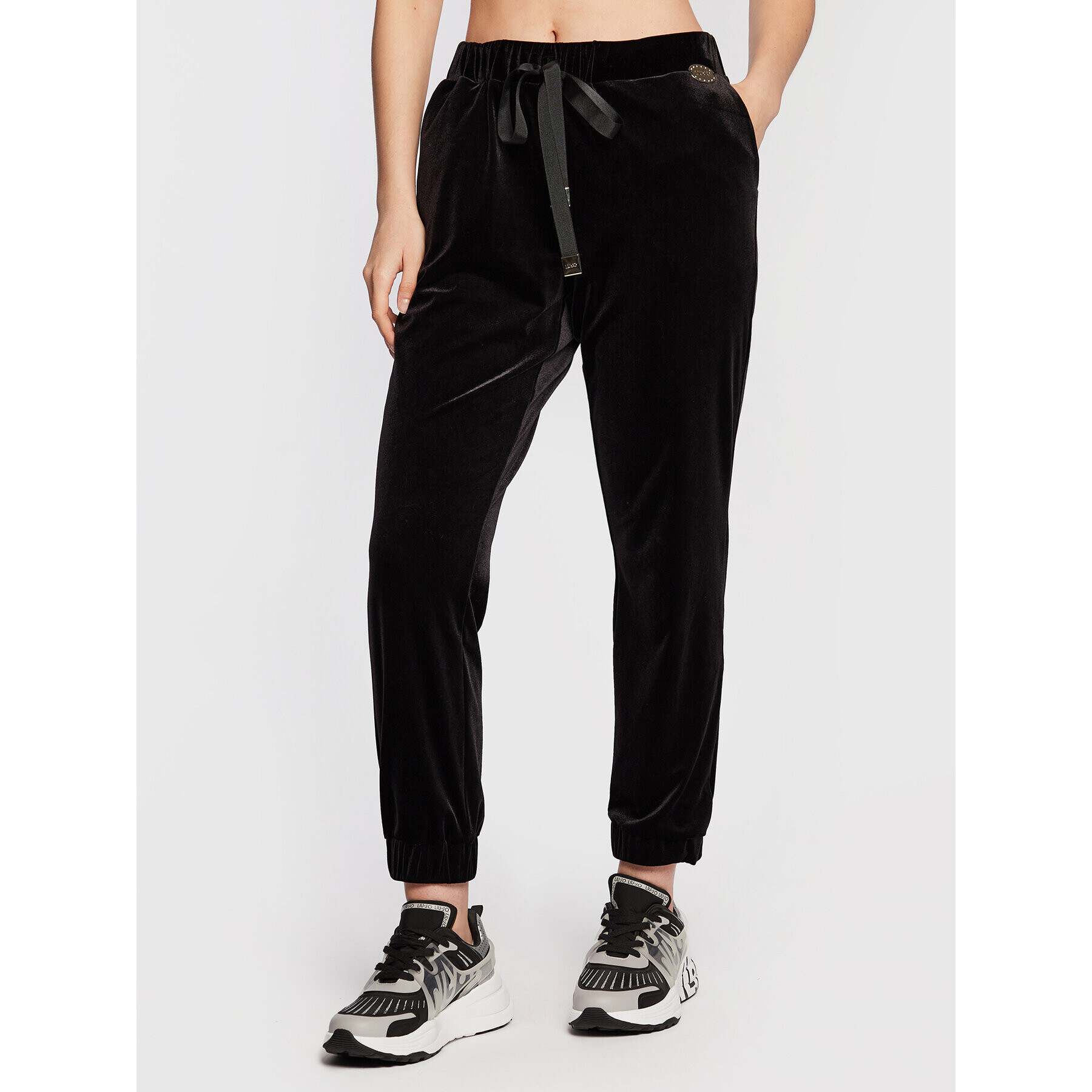 Liu Jo Pantaloni trening 5F2067 J6510 Negru Regular Fit - Pled.ro