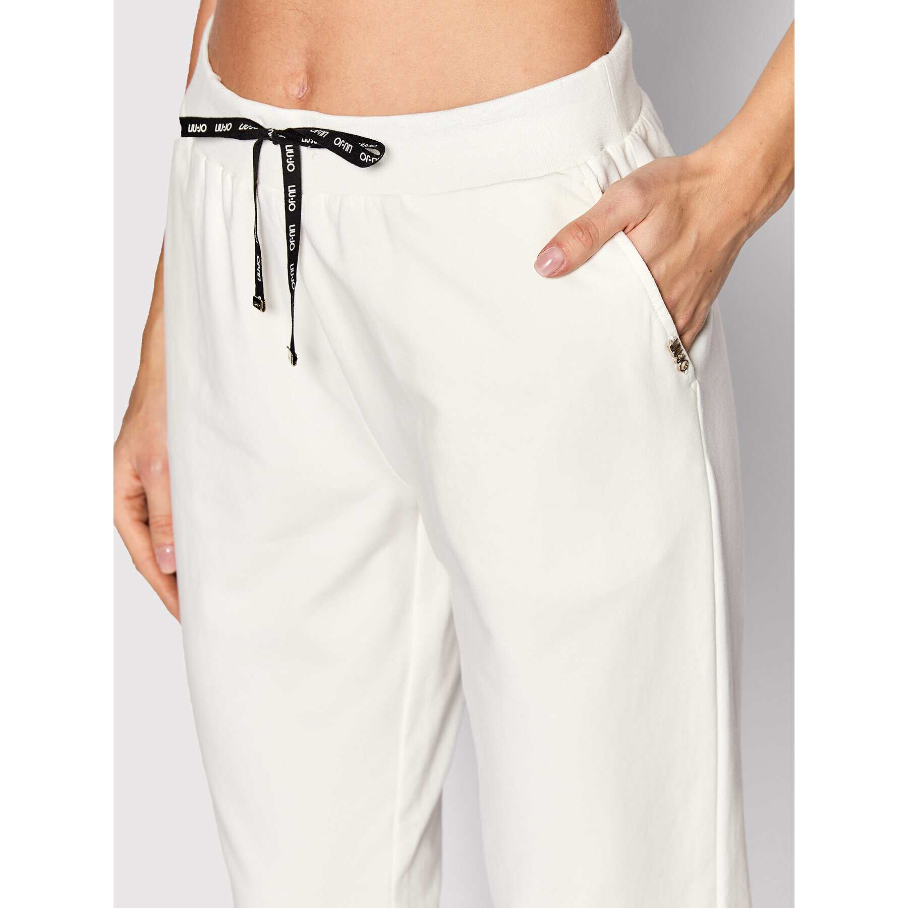 Liu Jo Pantaloni trening TF2009 F0090 Bej Regular Fit - Pled.ro