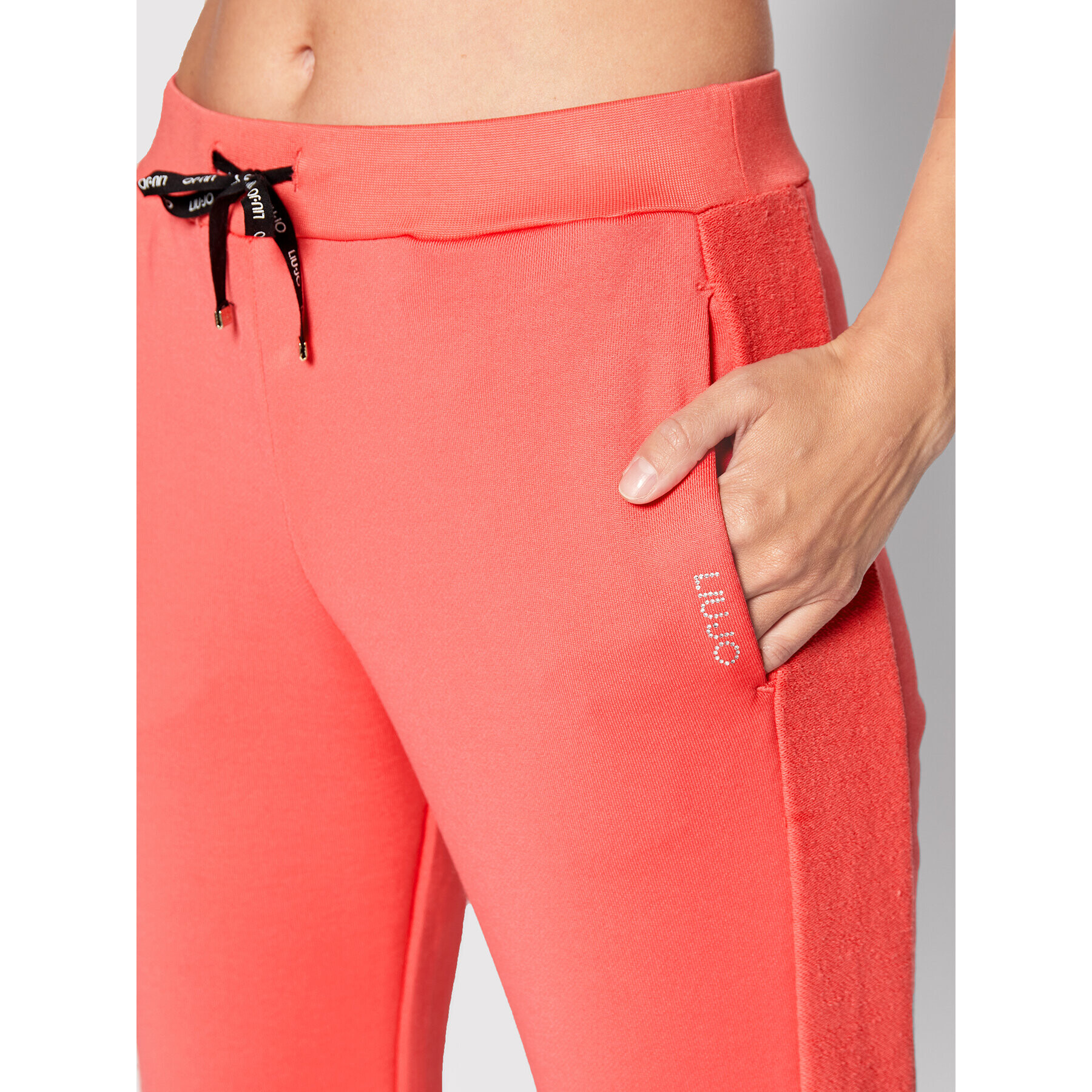 Liu Jo Pantaloni trening TF2014 F0778 Roz Regular Fit - Pled.ro