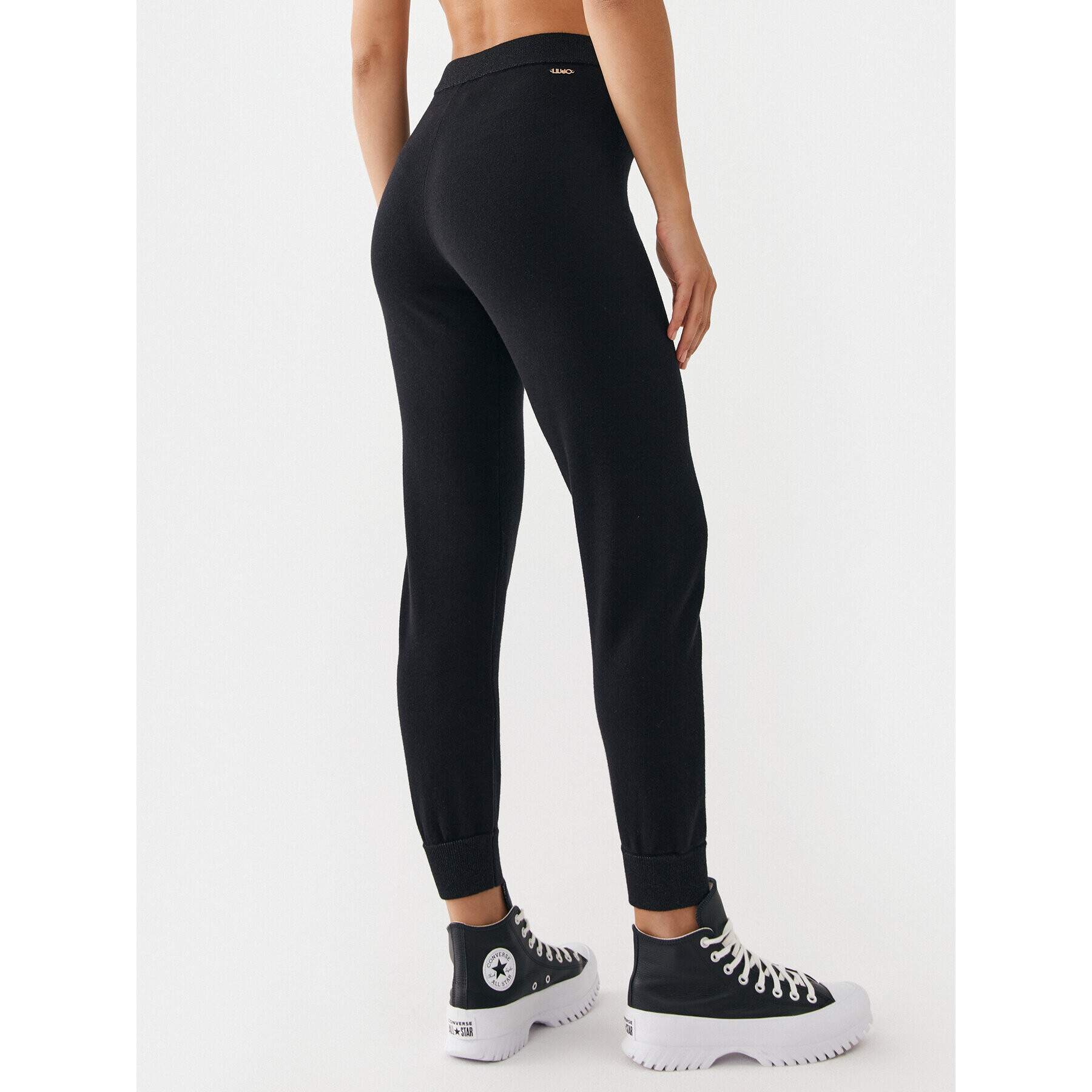 Liu Jo Pantaloni trening TF3135 MA63M Negru Regular Fit - Pled.ro